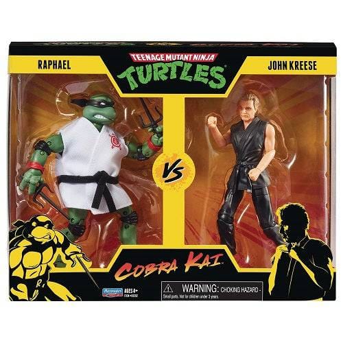 Playmates Teenage Mutant Ninja Turtles x Cobra Kai - Raphael Vs. John Kreese 2 - Pack Action Figures