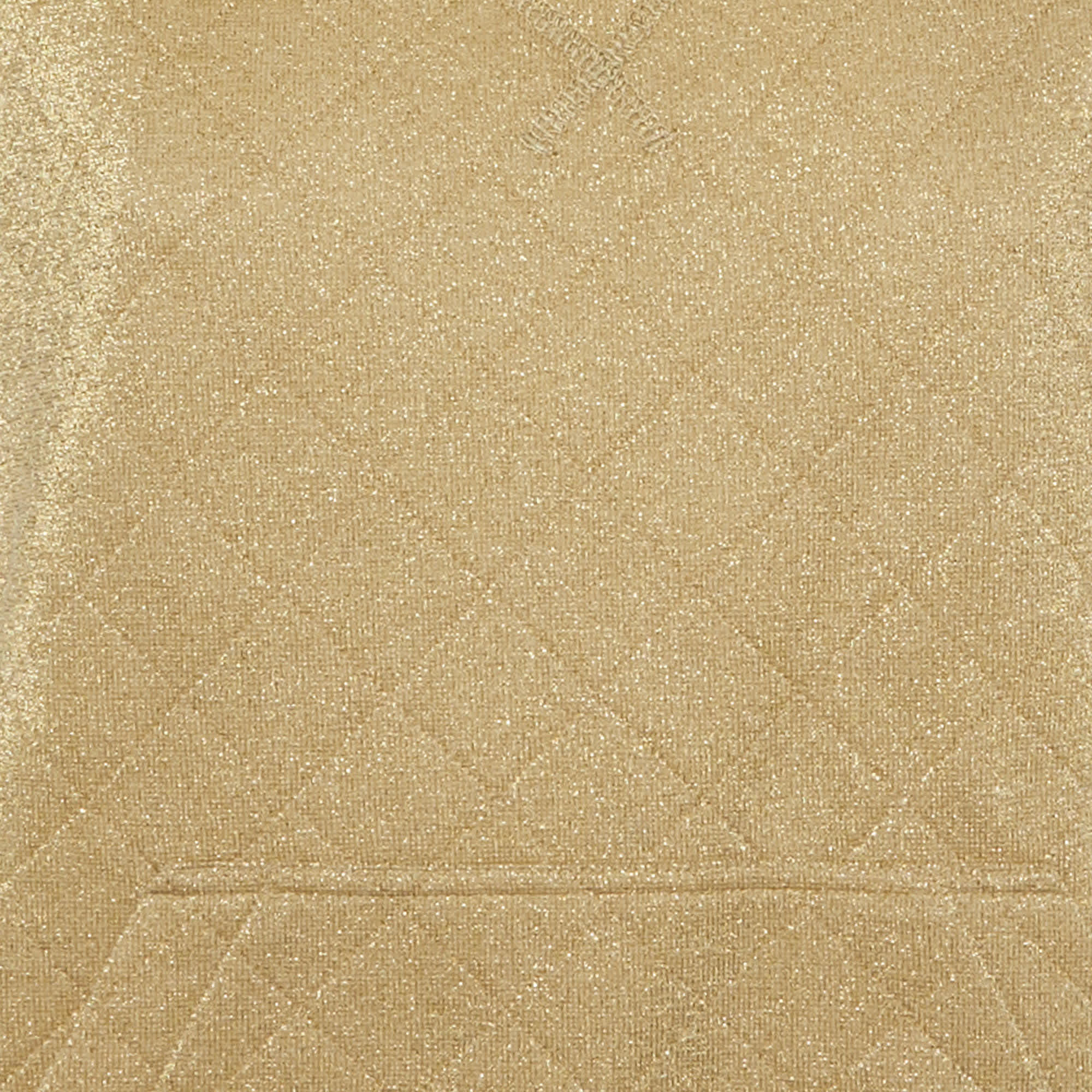 Couture Gold Metallic Quilted Knit Top