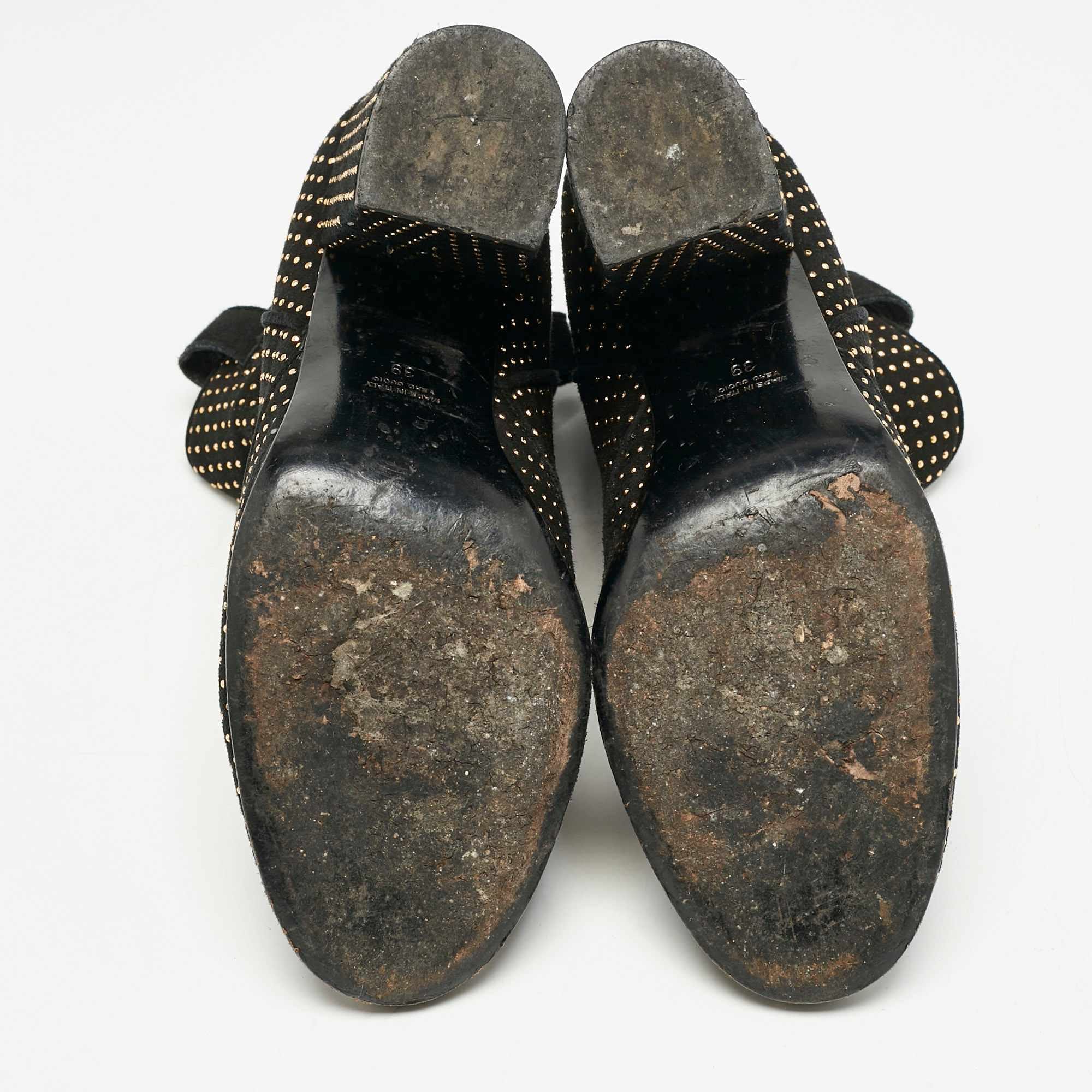 Laurence Dacade Black Suede Pete Studded Ankle Boots
