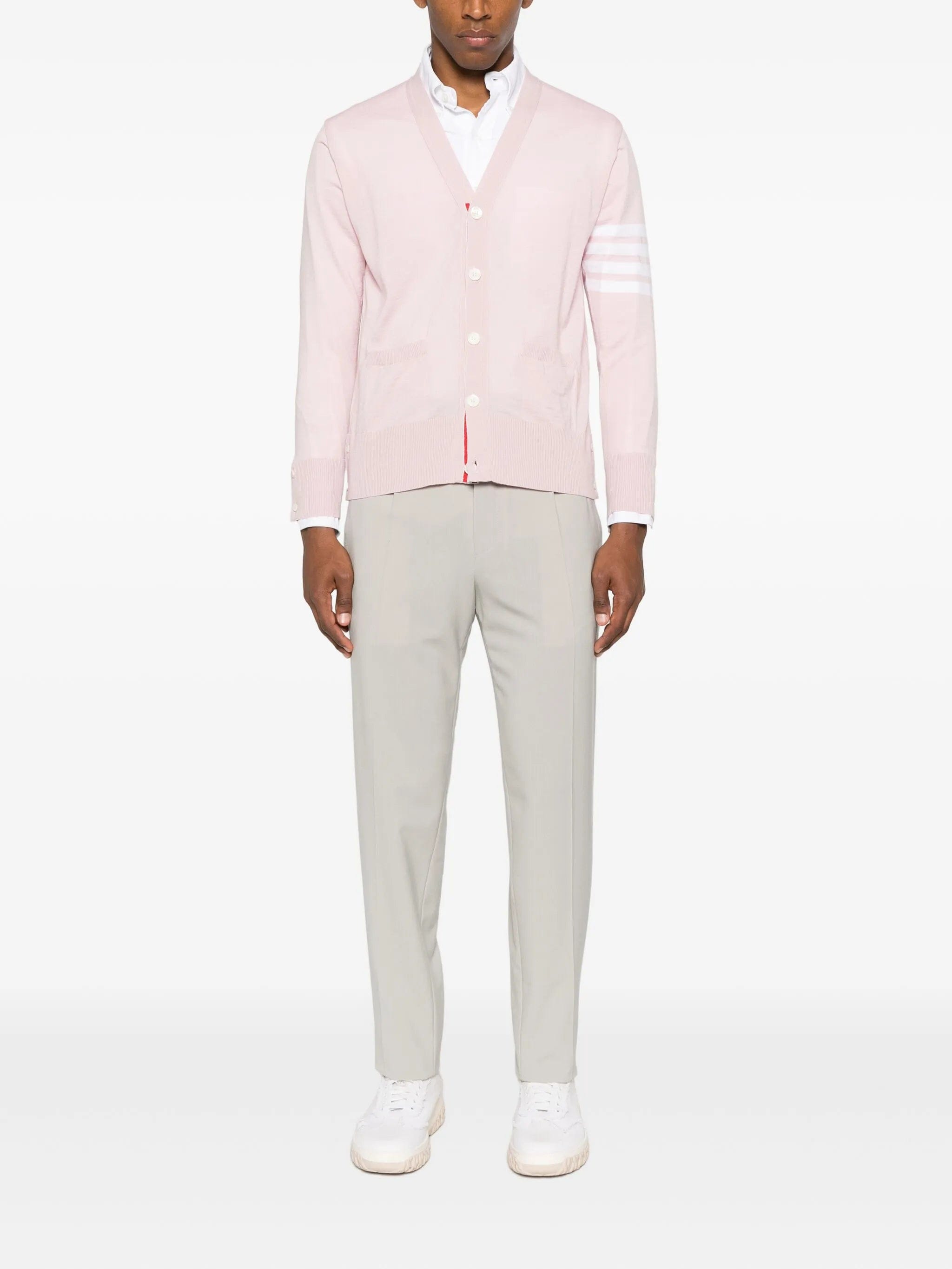 Thom Browne merino wool 4 - Bar cardigan