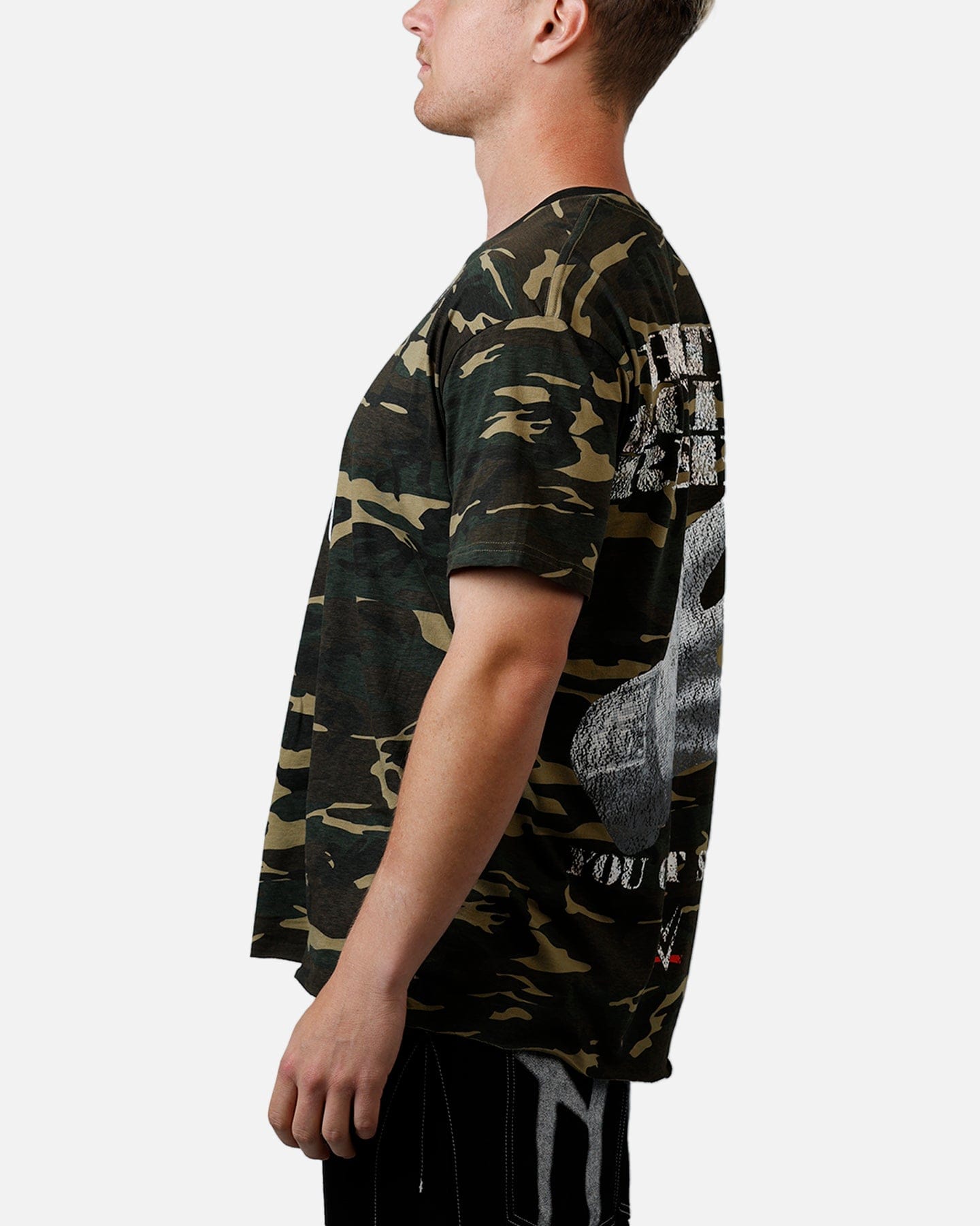 Vintage Culture Kings x WWE John Cena Ruthless Aggression Vintage T - Shirt Woodland Camo