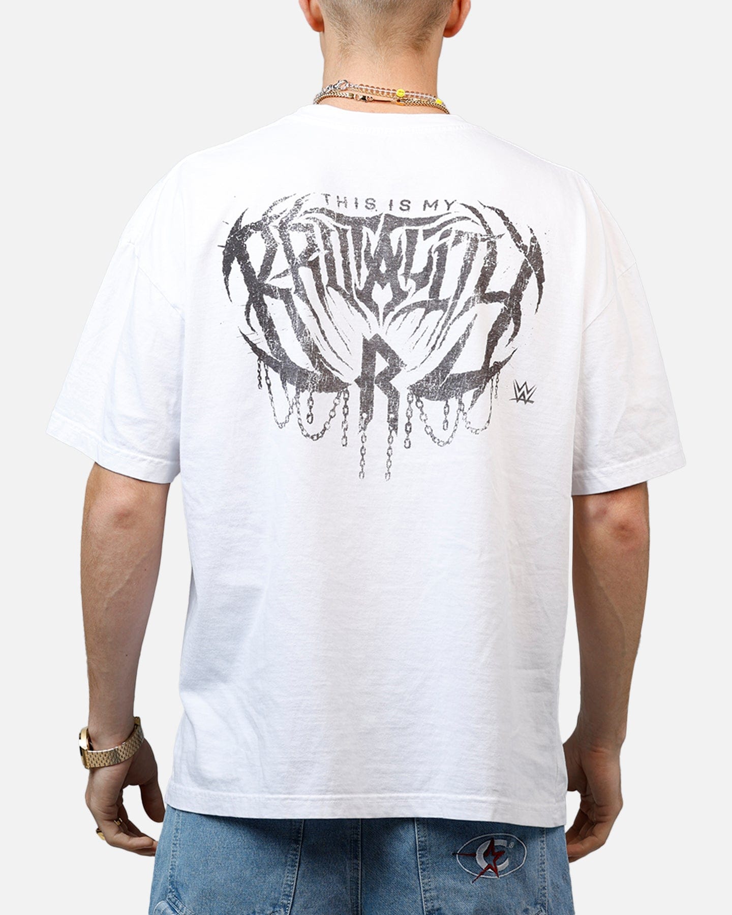 Vintage Culture Kings x WWE Rhea Ripley Wrestlemania XLI Vintage T - Shirt White