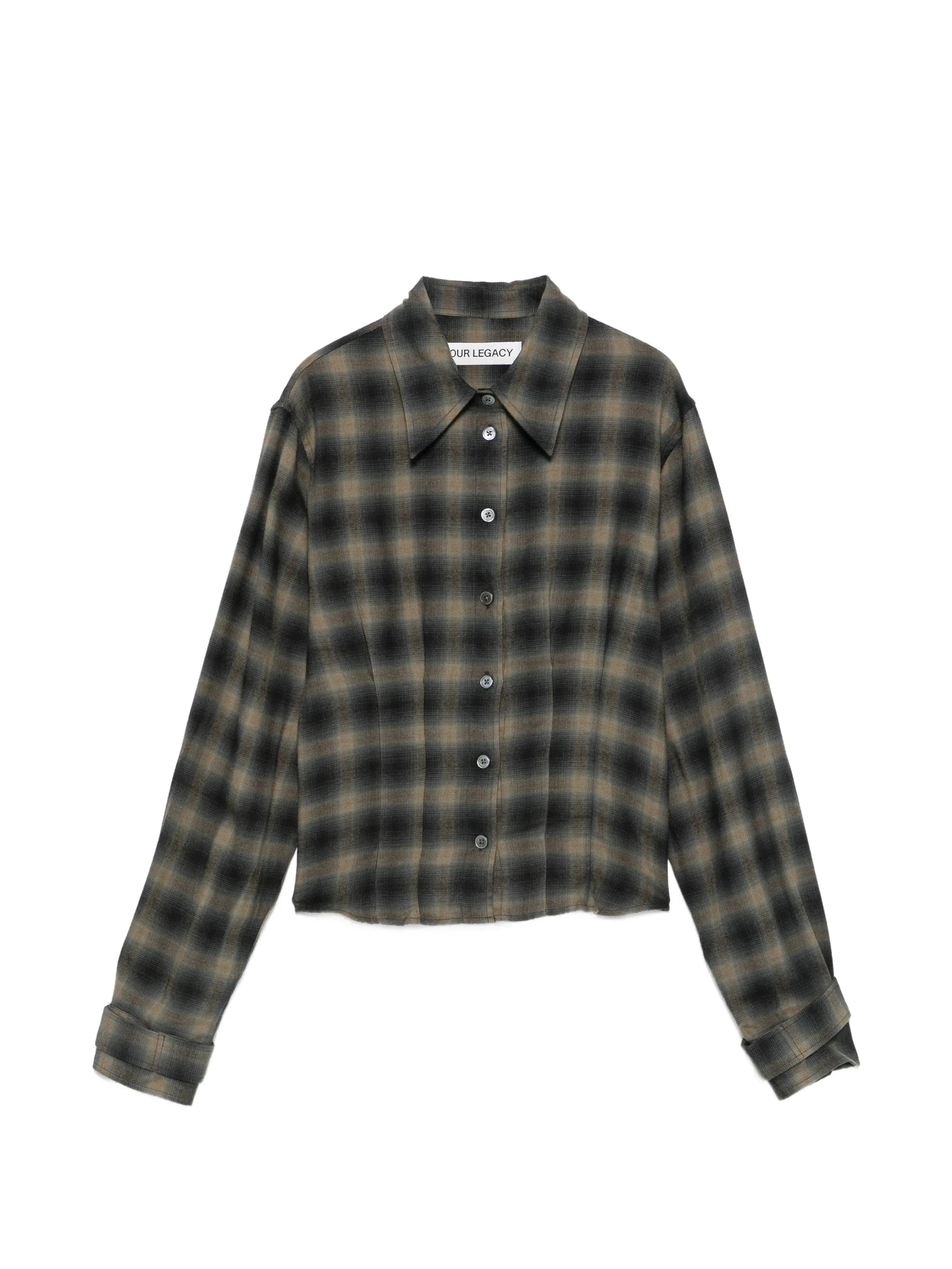 OUR Legacy Envelop check - print shirt