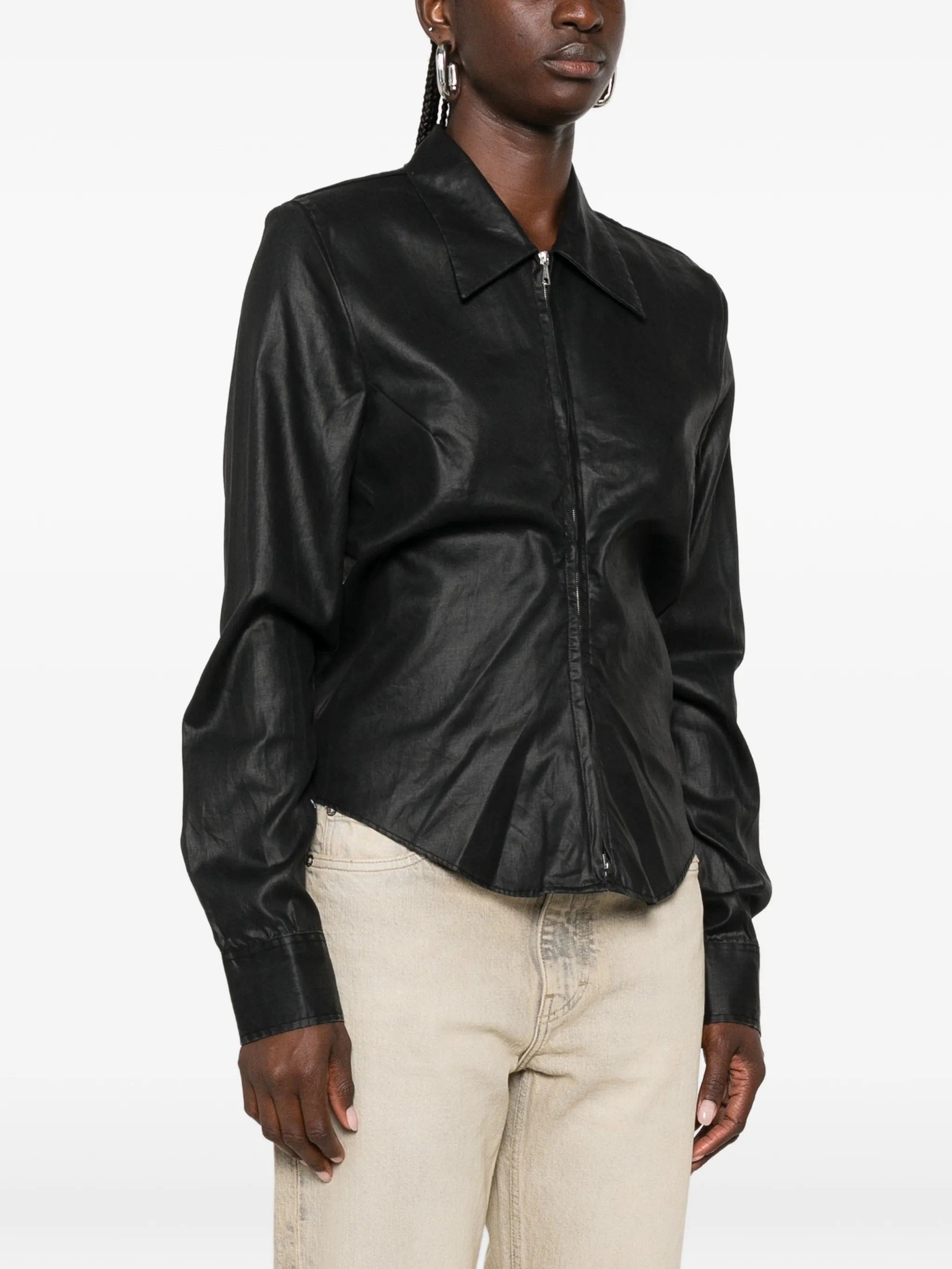 OUR Legacy slim - fit zip - up shirt