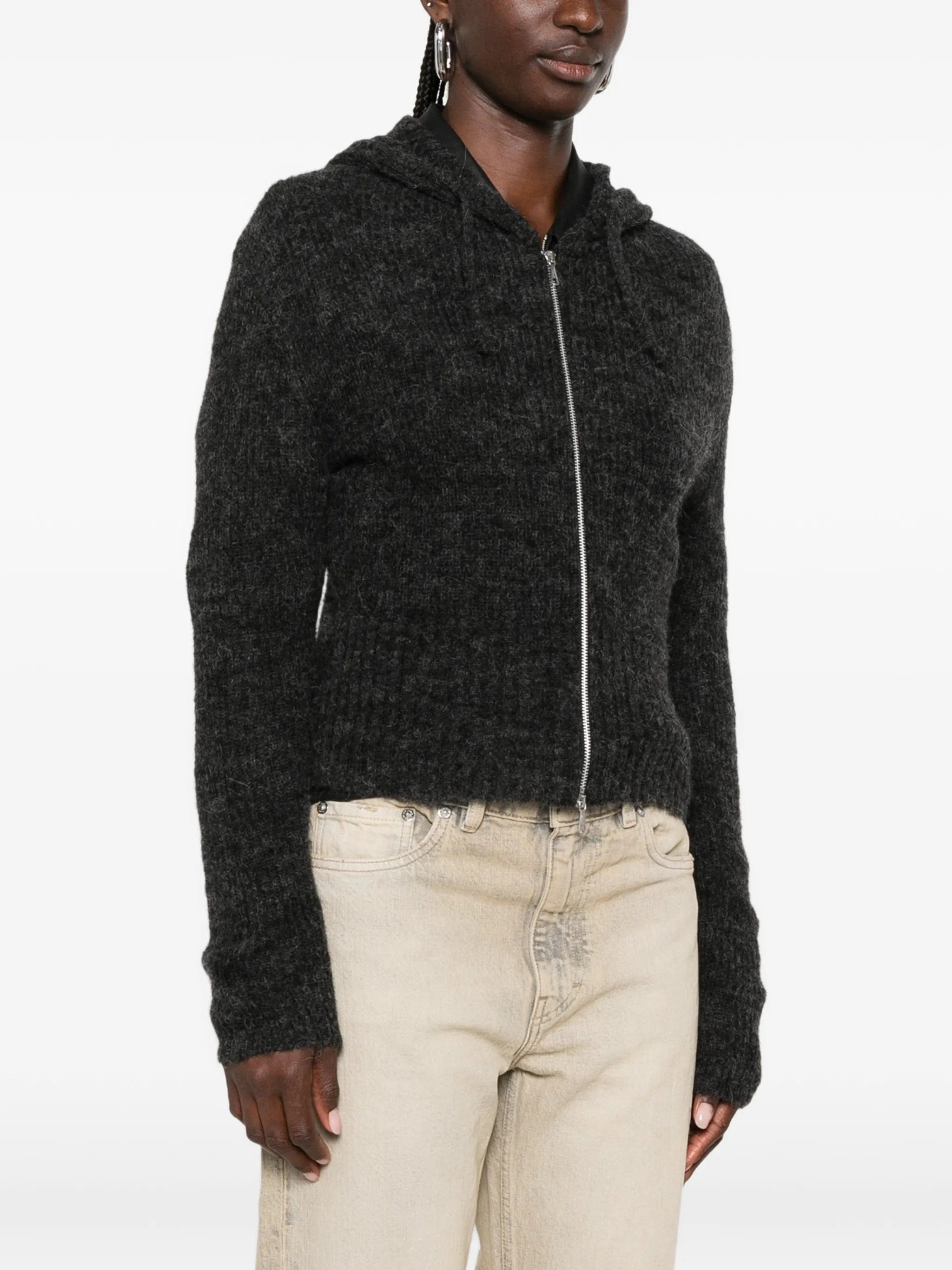 OUR Legacy Compact Hood zip - up cardigan