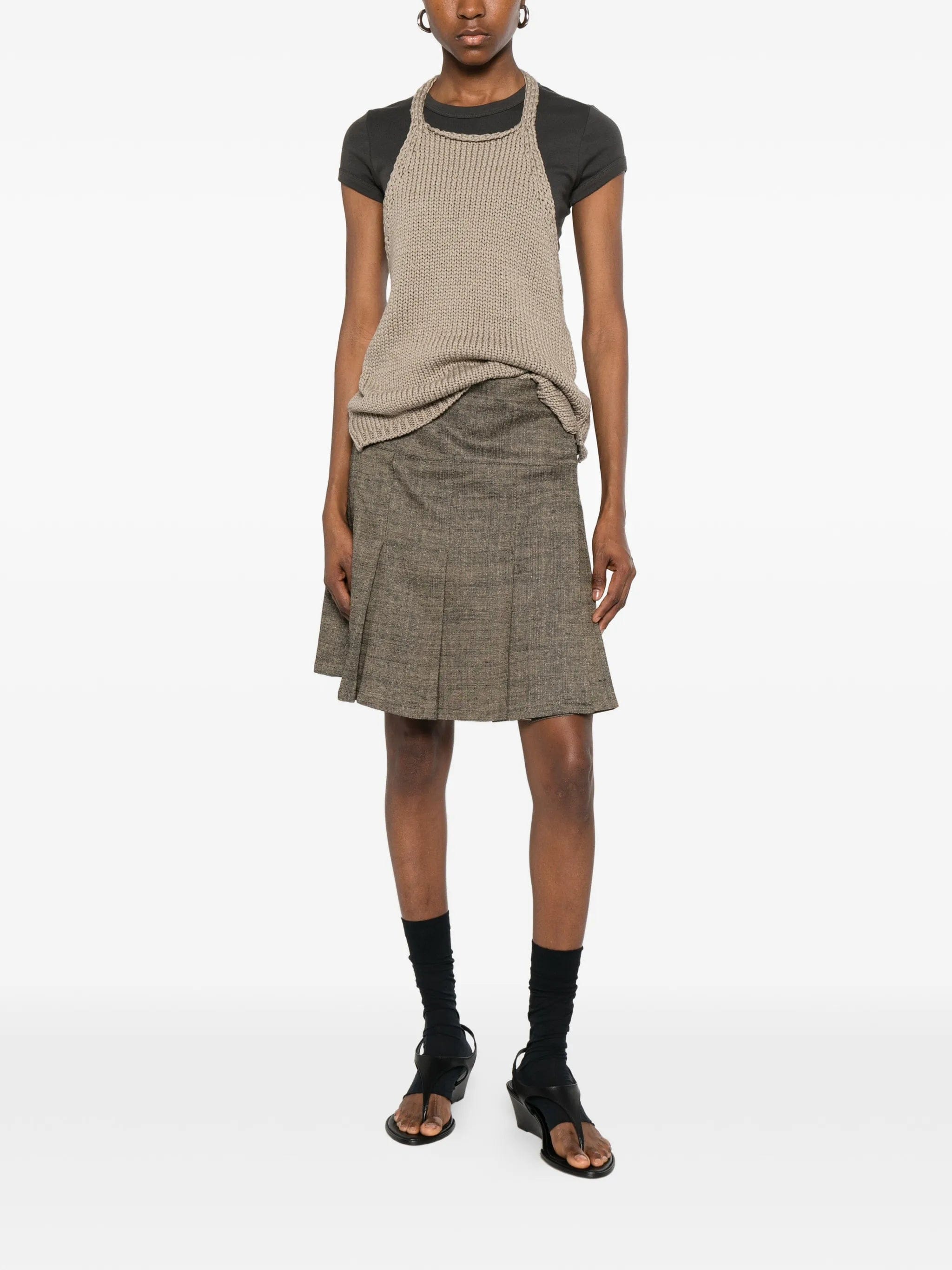 OUR Legacy Girdle pleated skirt