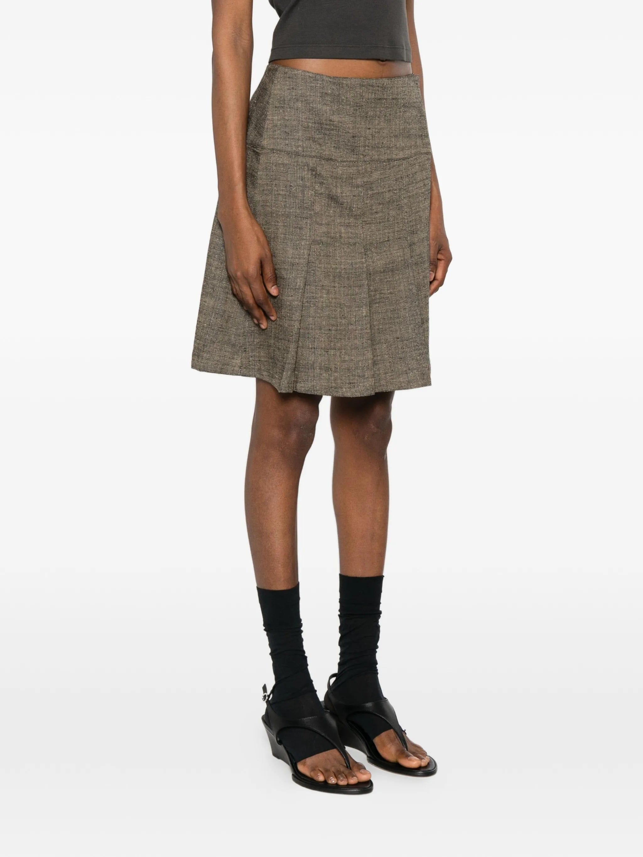 OUR Legacy Girdle pleated skirt