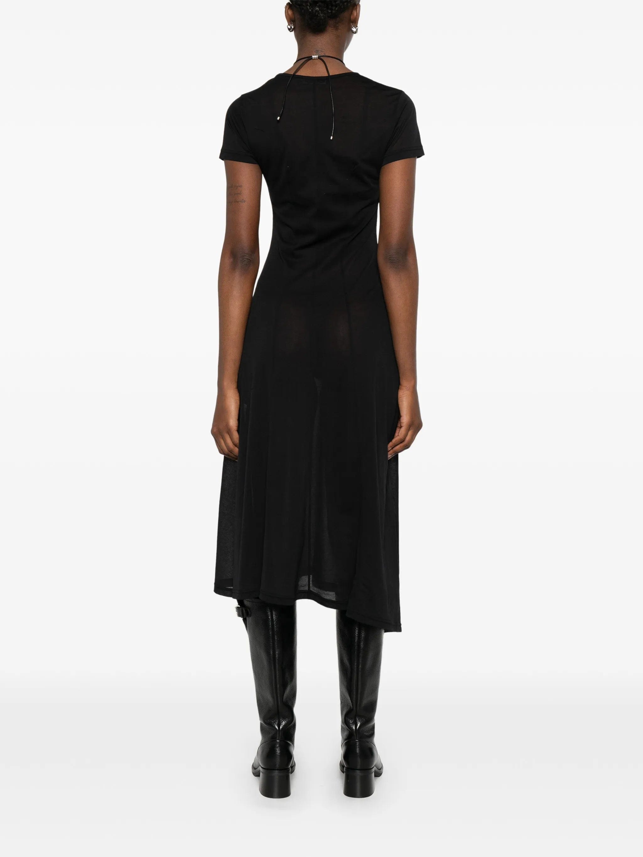OUR Legacy Ragged short - sleeves midi dress