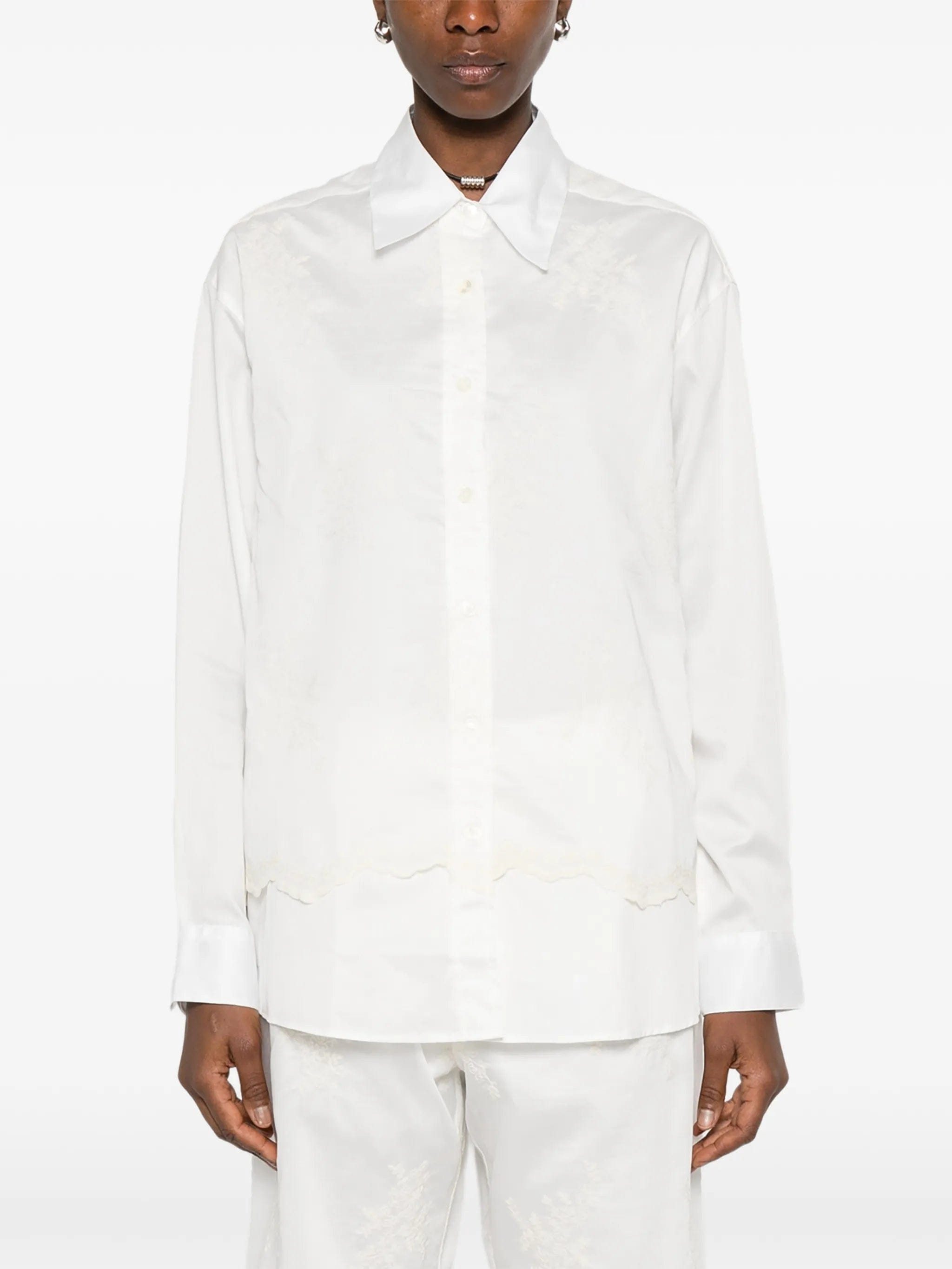 OUR Legacy lace - trim shirt