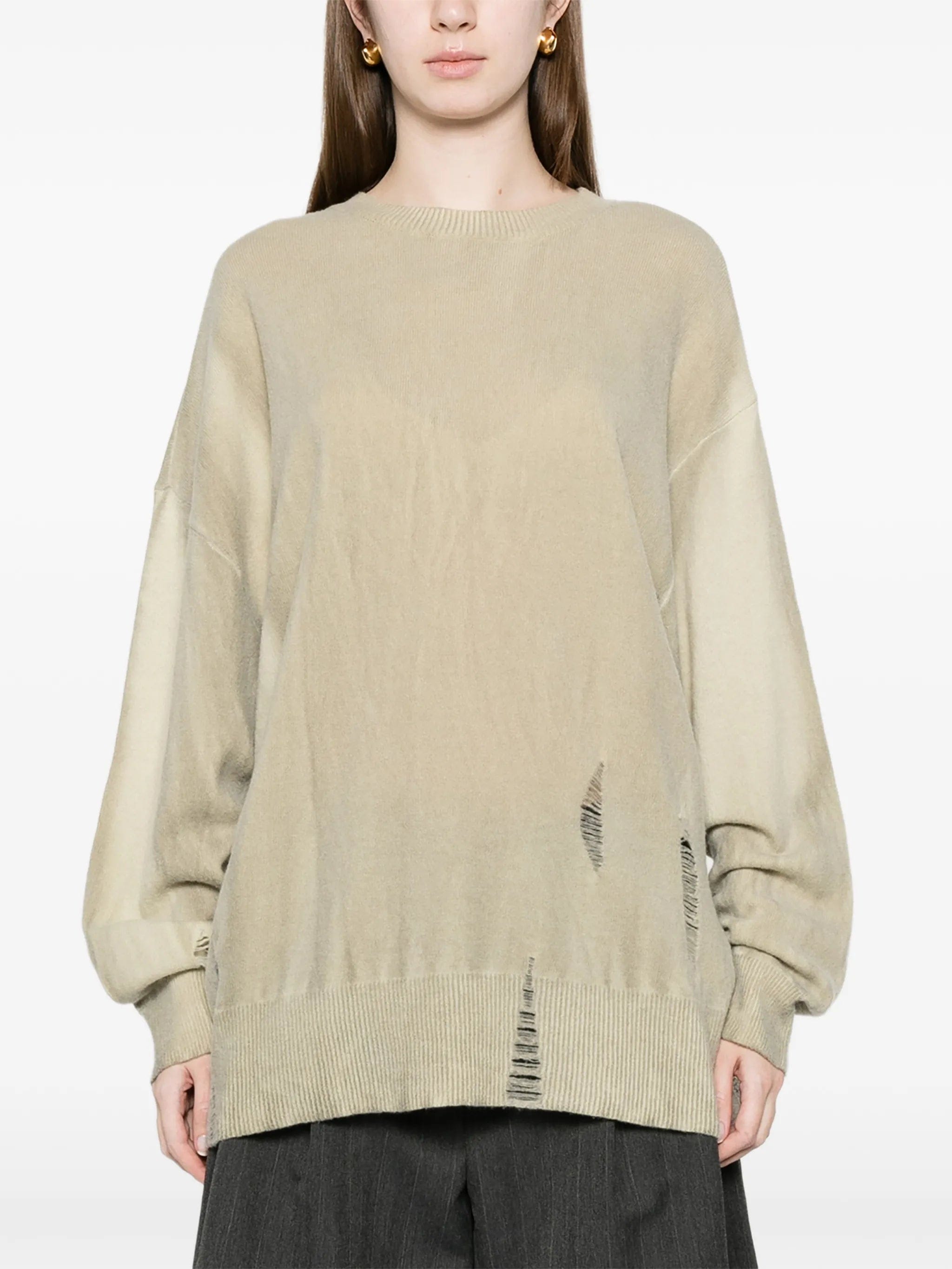 OUR Legacy Slant distressed sweater