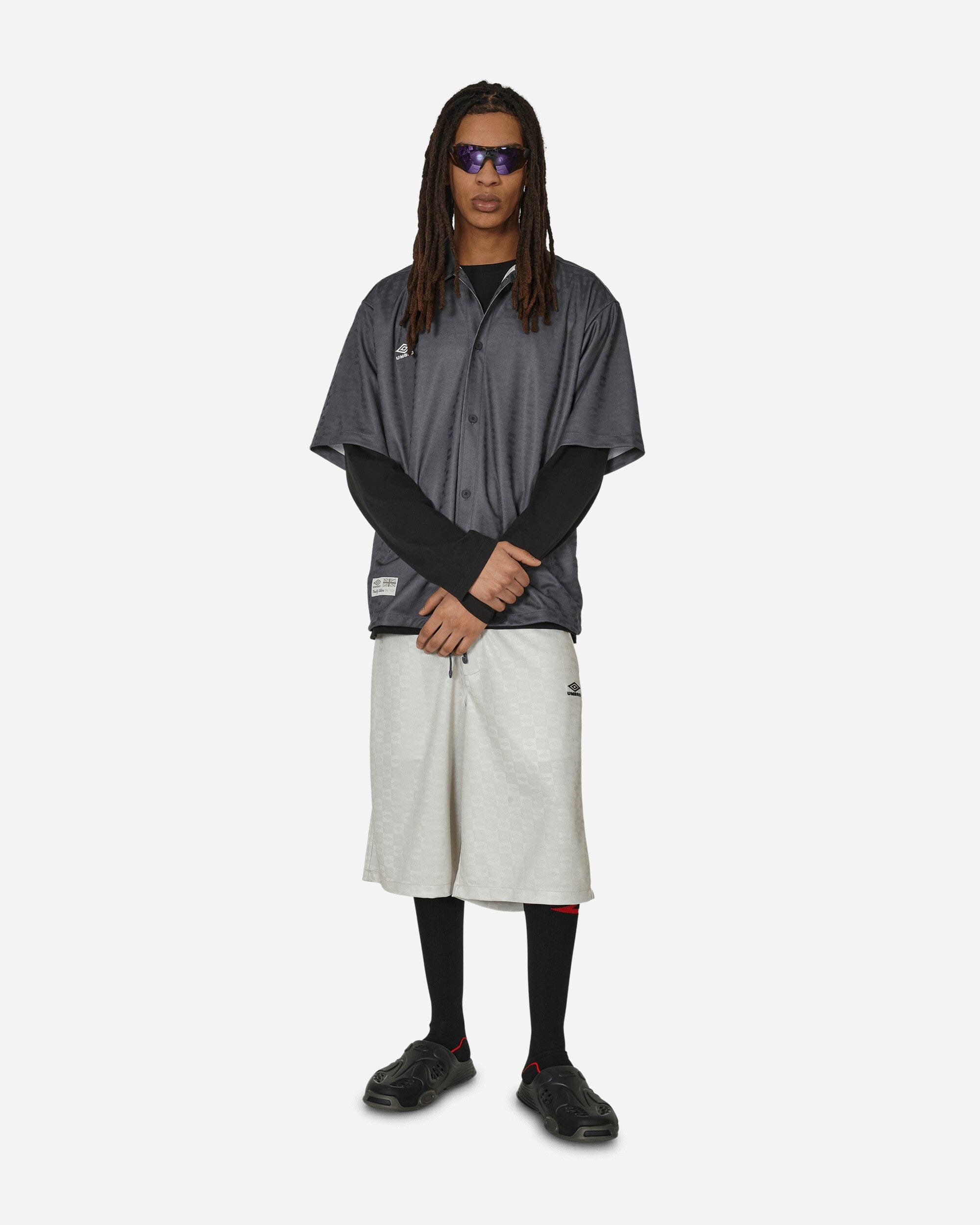 Umbro Jacquard Shirt Dark Shadow