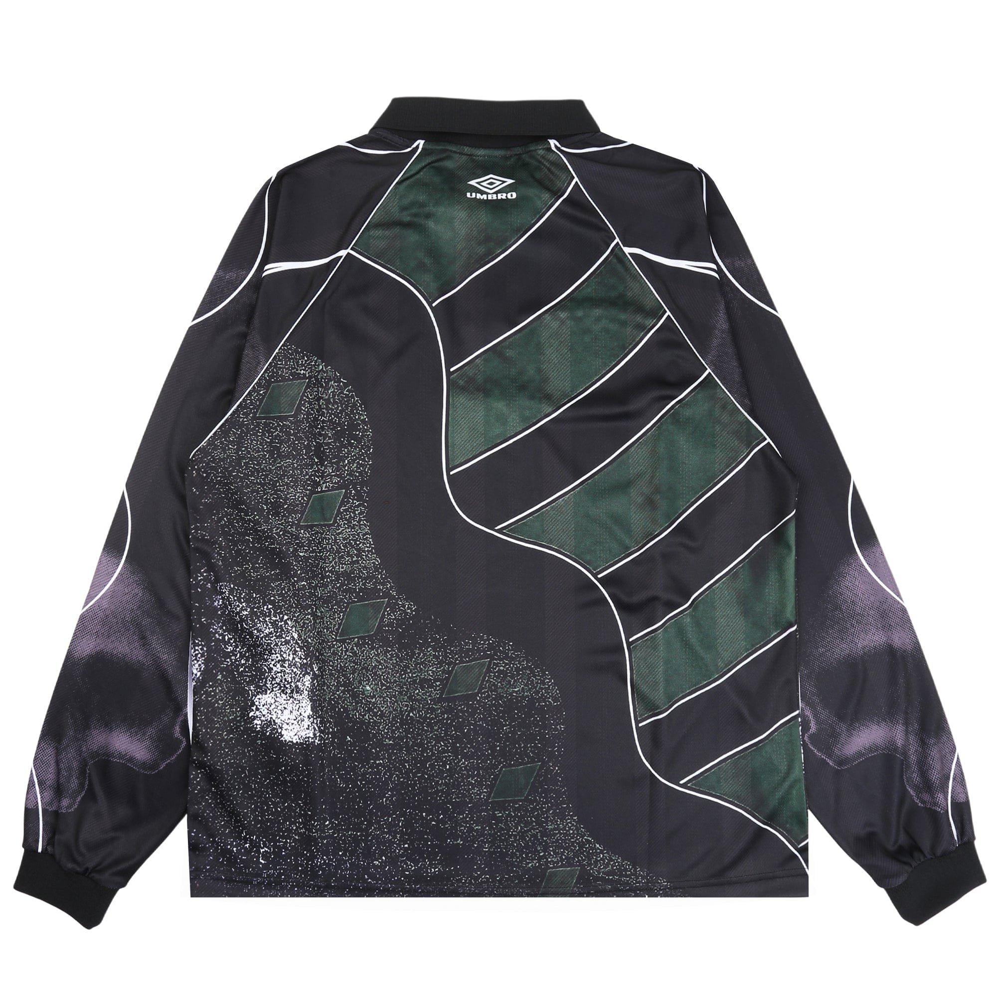 Umbro 95 96 LS Polo - Dark Green