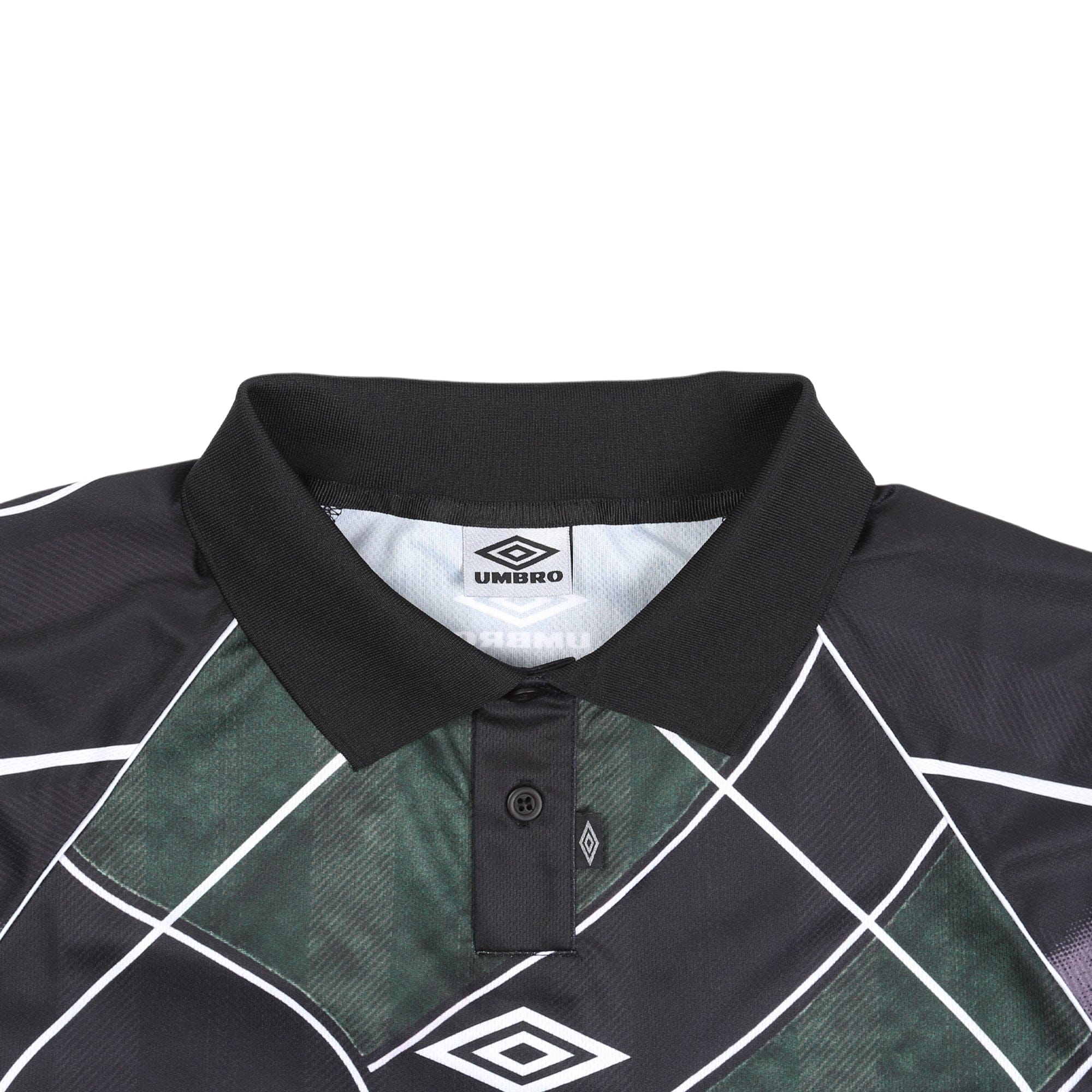 Umbro 95 96 LS Polo - Dark Green