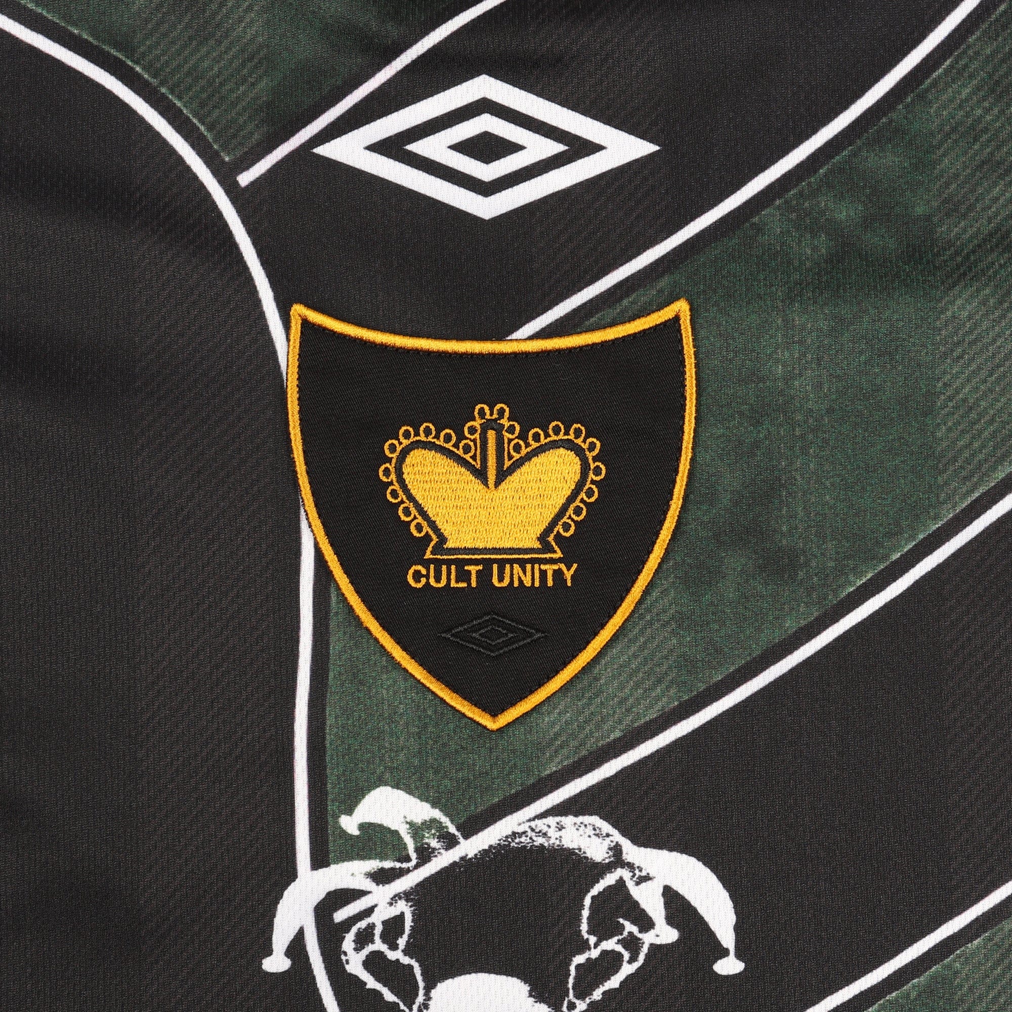 Umbro 95 96 LS Polo - Dark Green