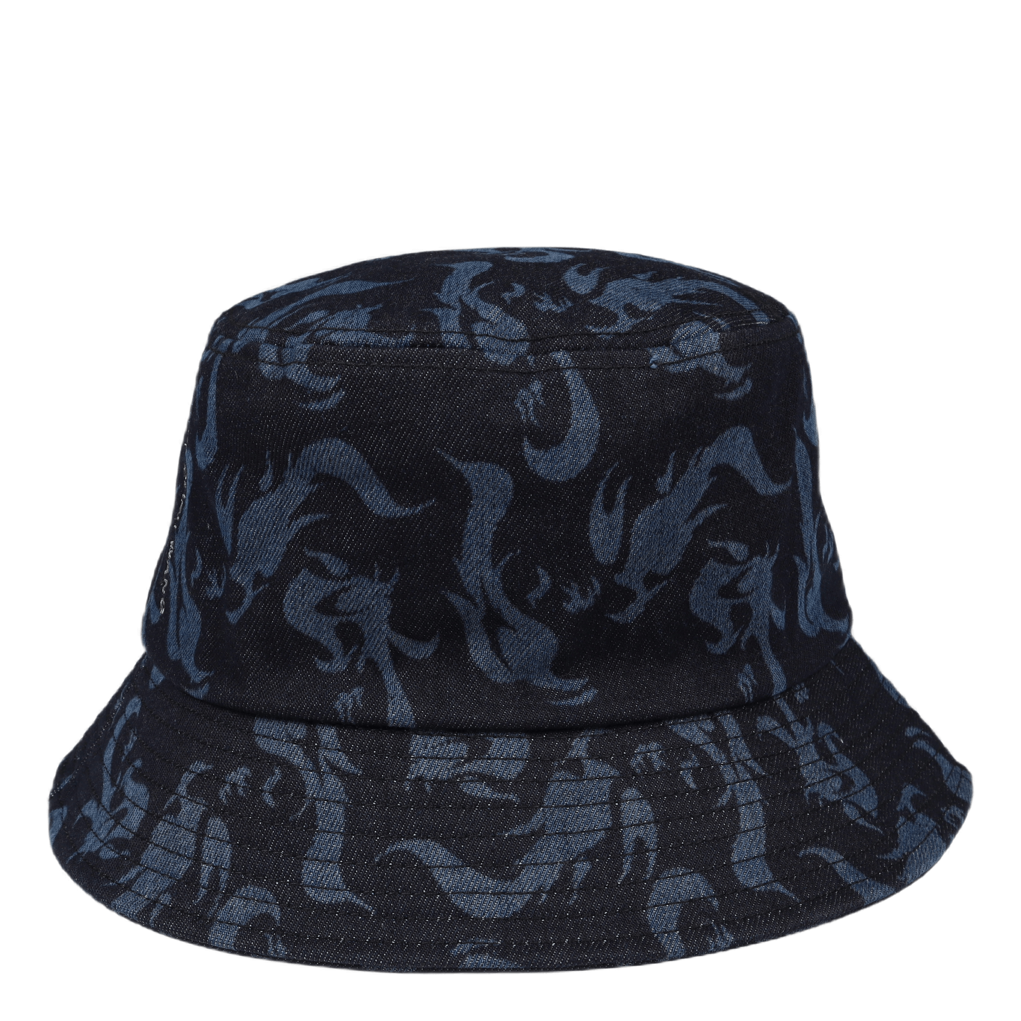 Feng Chen Wang Phoenix Denim Bucket Hat Navy
