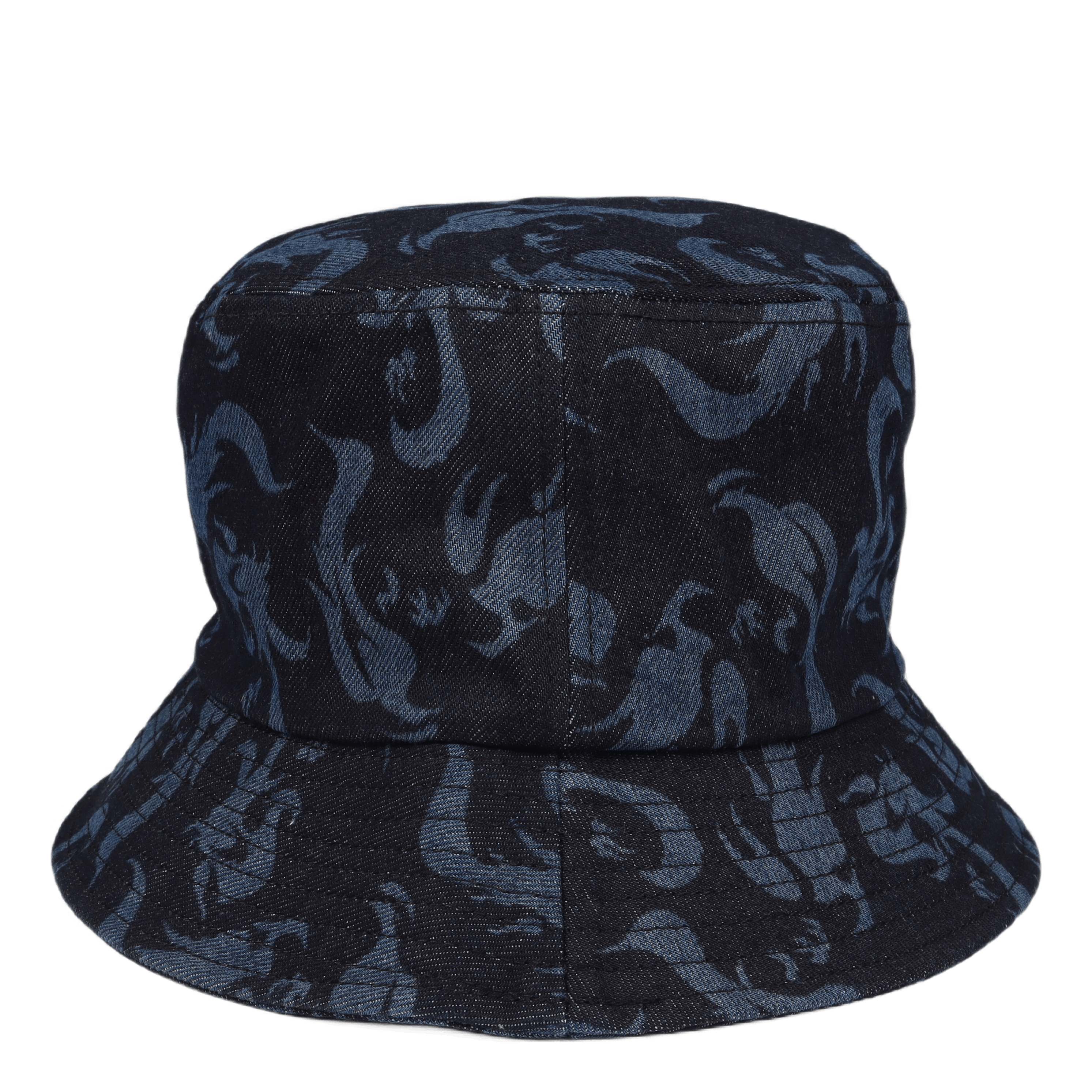 Feng Chen Wang Phoenix Denim Bucket Hat Navy