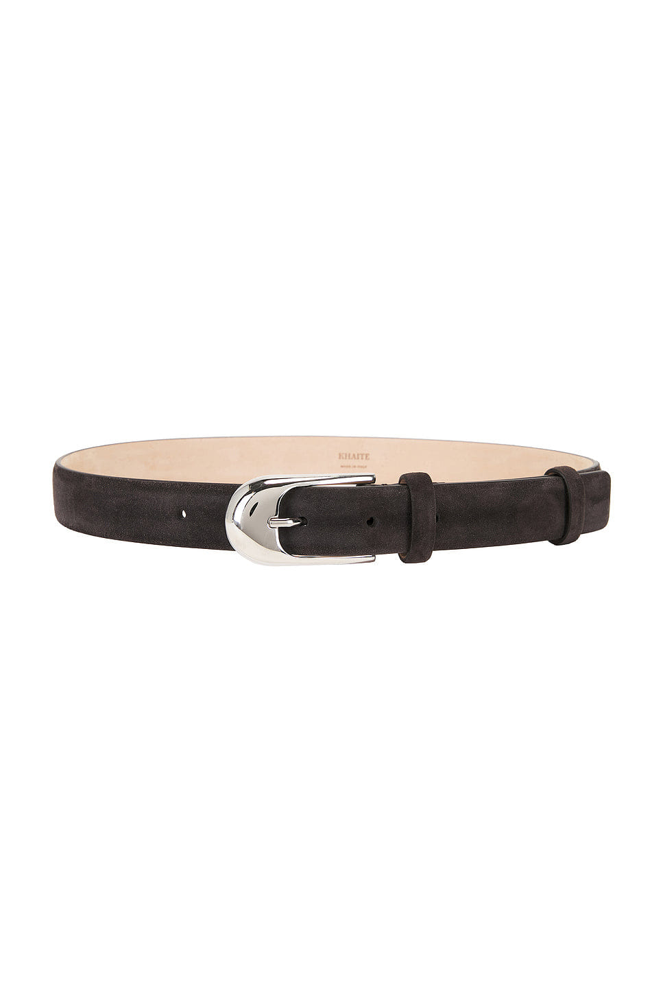 Khaite Dome 25 mm Suede Belt