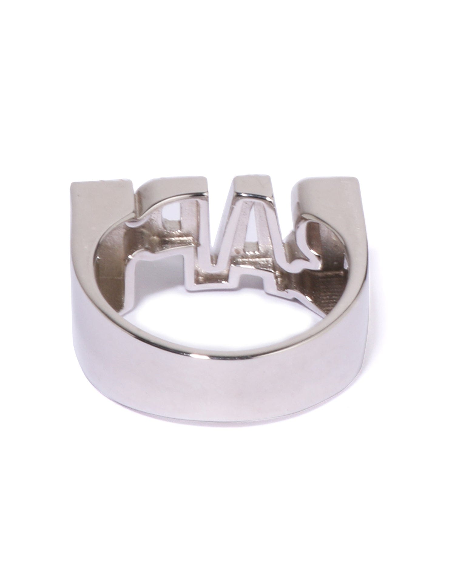 A Bathing APE BAPE Logo Ring W/ Rhinestone