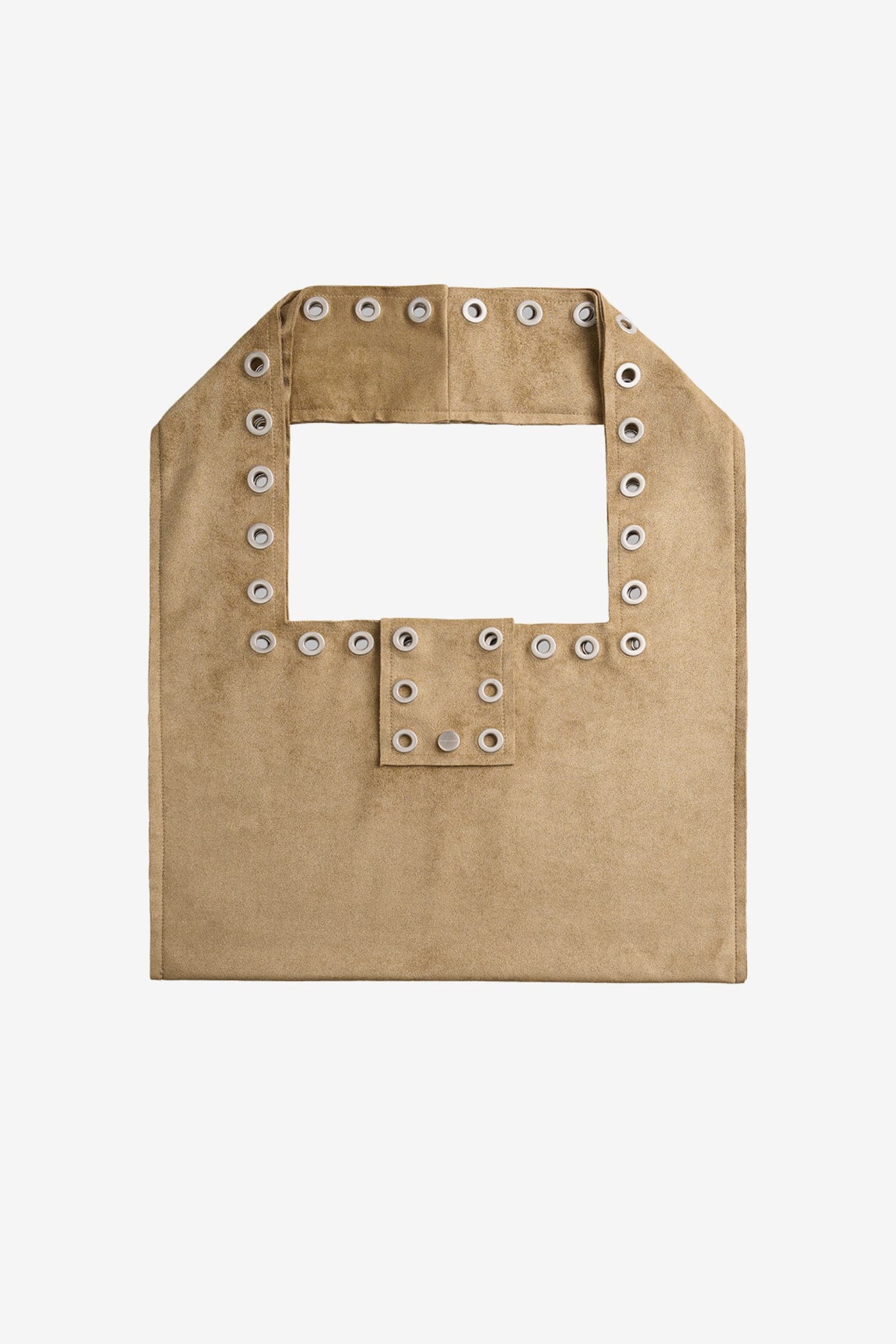 Polysooem EYELET SUEDE SHOULDER BAG