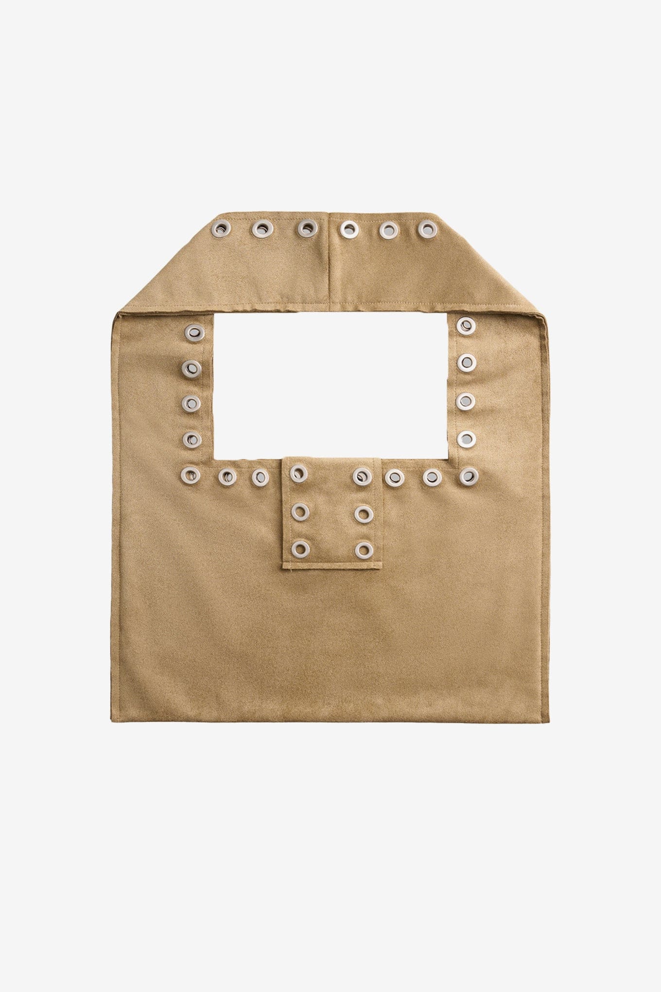 Polysooem EYELET SUEDE SHOULDER BAG