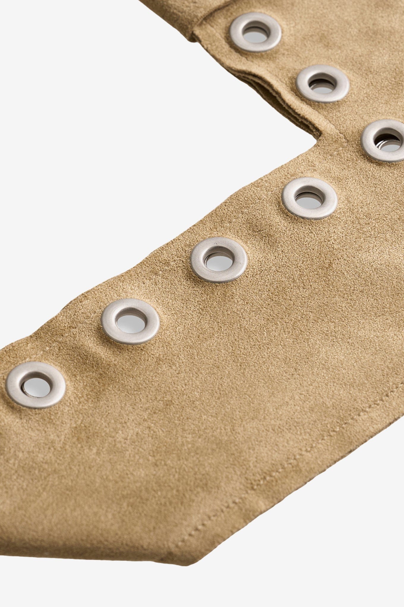 Polysooem EYELET SUEDE SHOULDER BAG