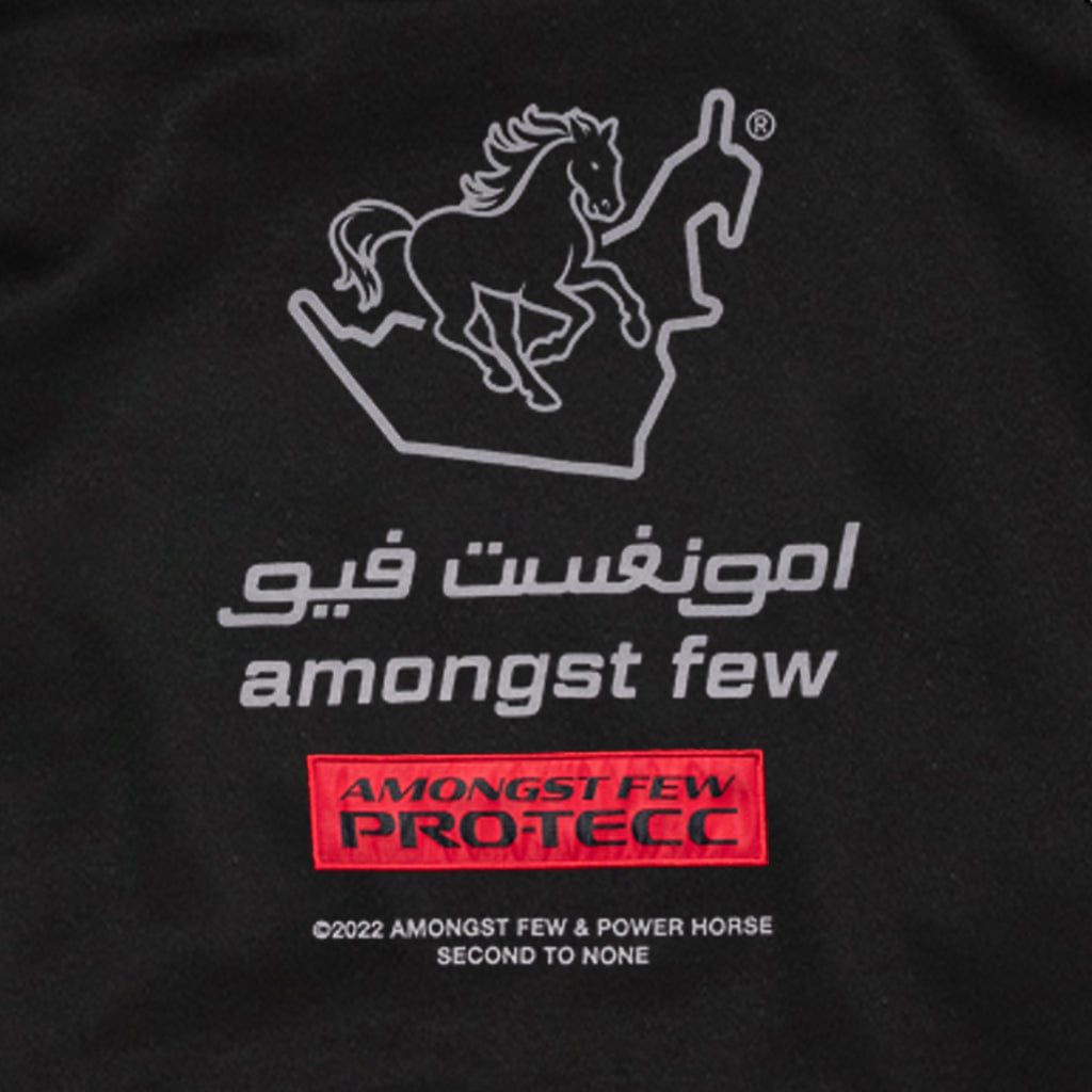 Amongst Few x Power Horse - Pro - Tecc Hoodie (Black)