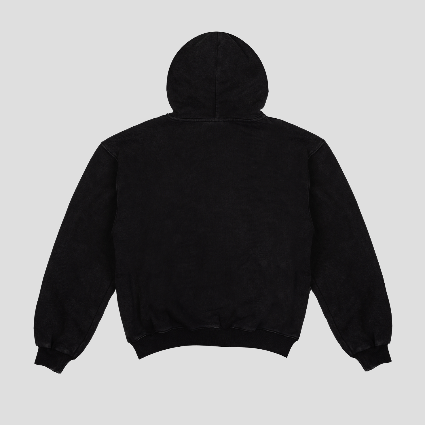 Amongst Few - Toddler Text Zip Hoodie (Washed Black)