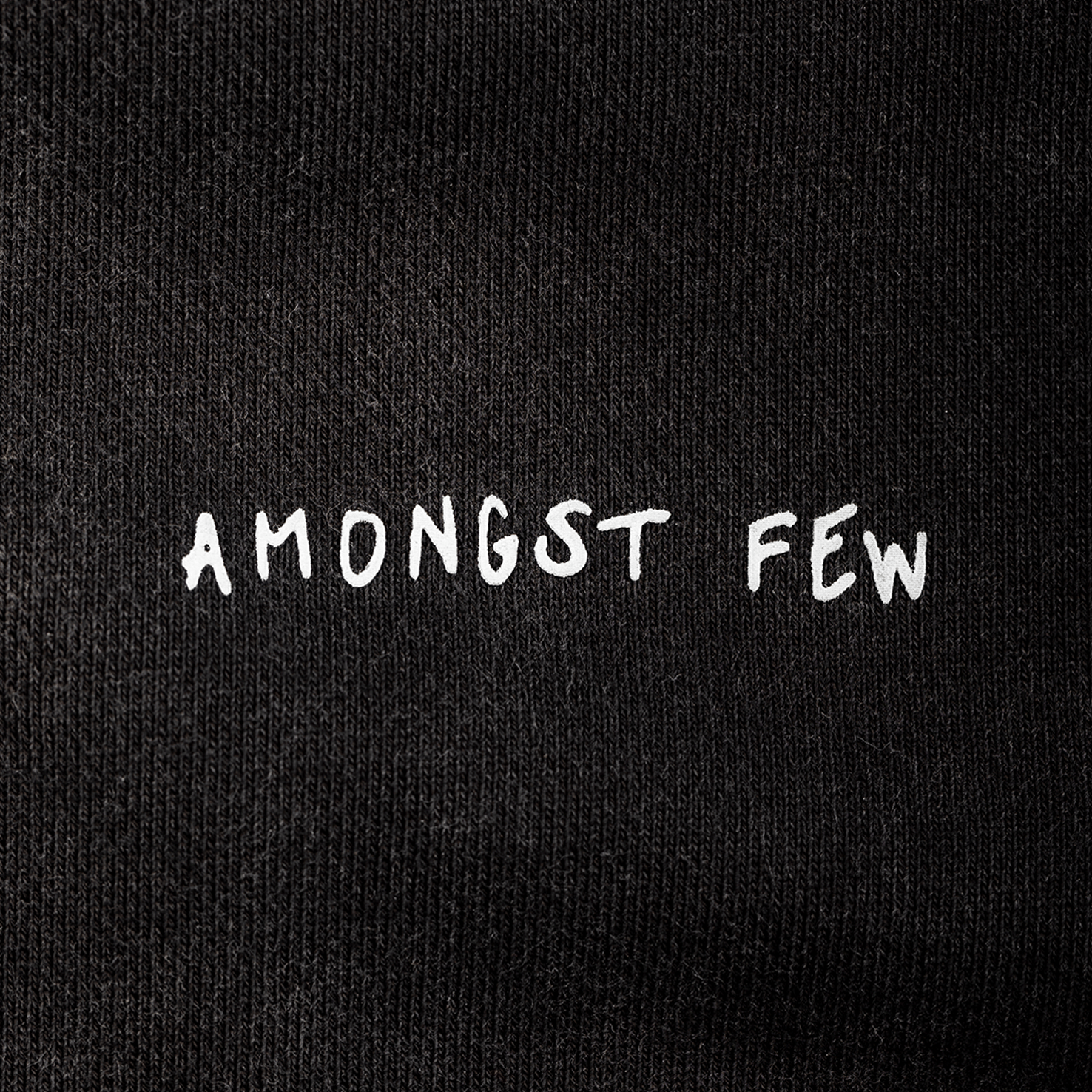 Amongst Few - Toddler Text Zip Hoodie (Washed Black)