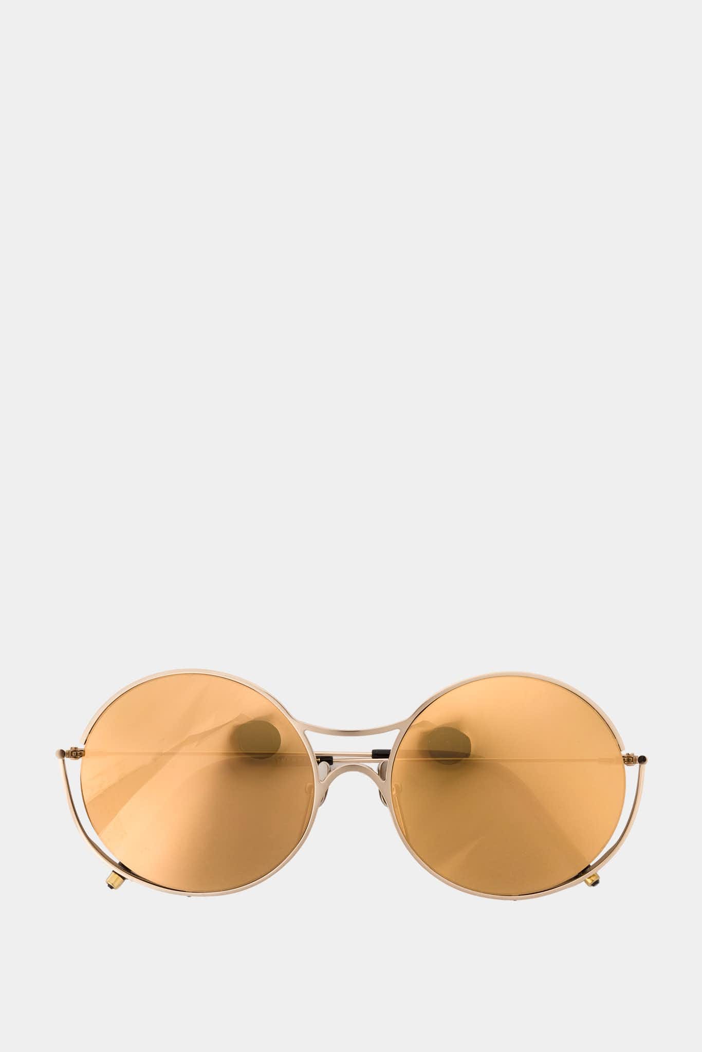 Sener Besim Lunettes de soleil dorées S2