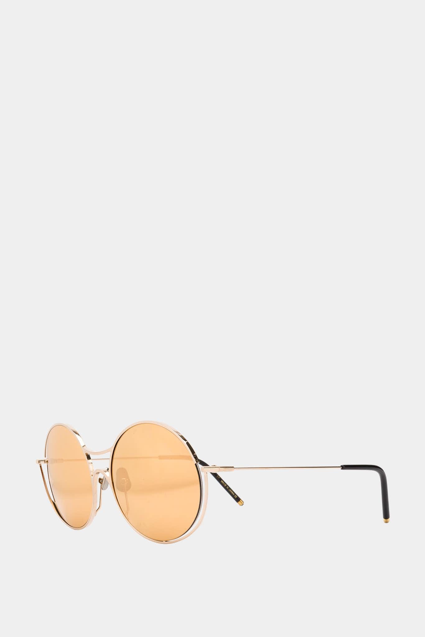 Sener Besim Lunettes de soleil dorées S2