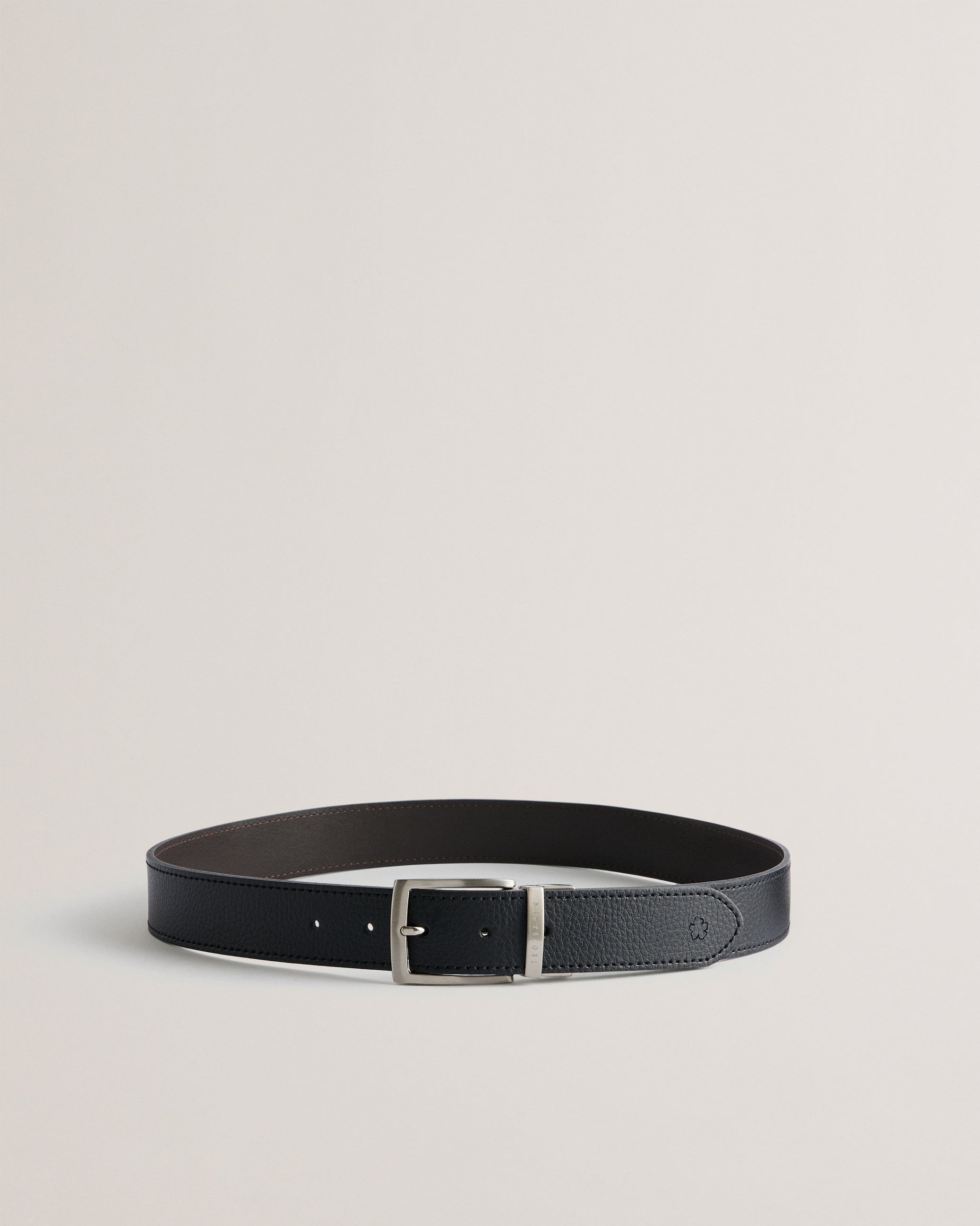 REVERSIBLE Breemer Reversible Leather Belt Black