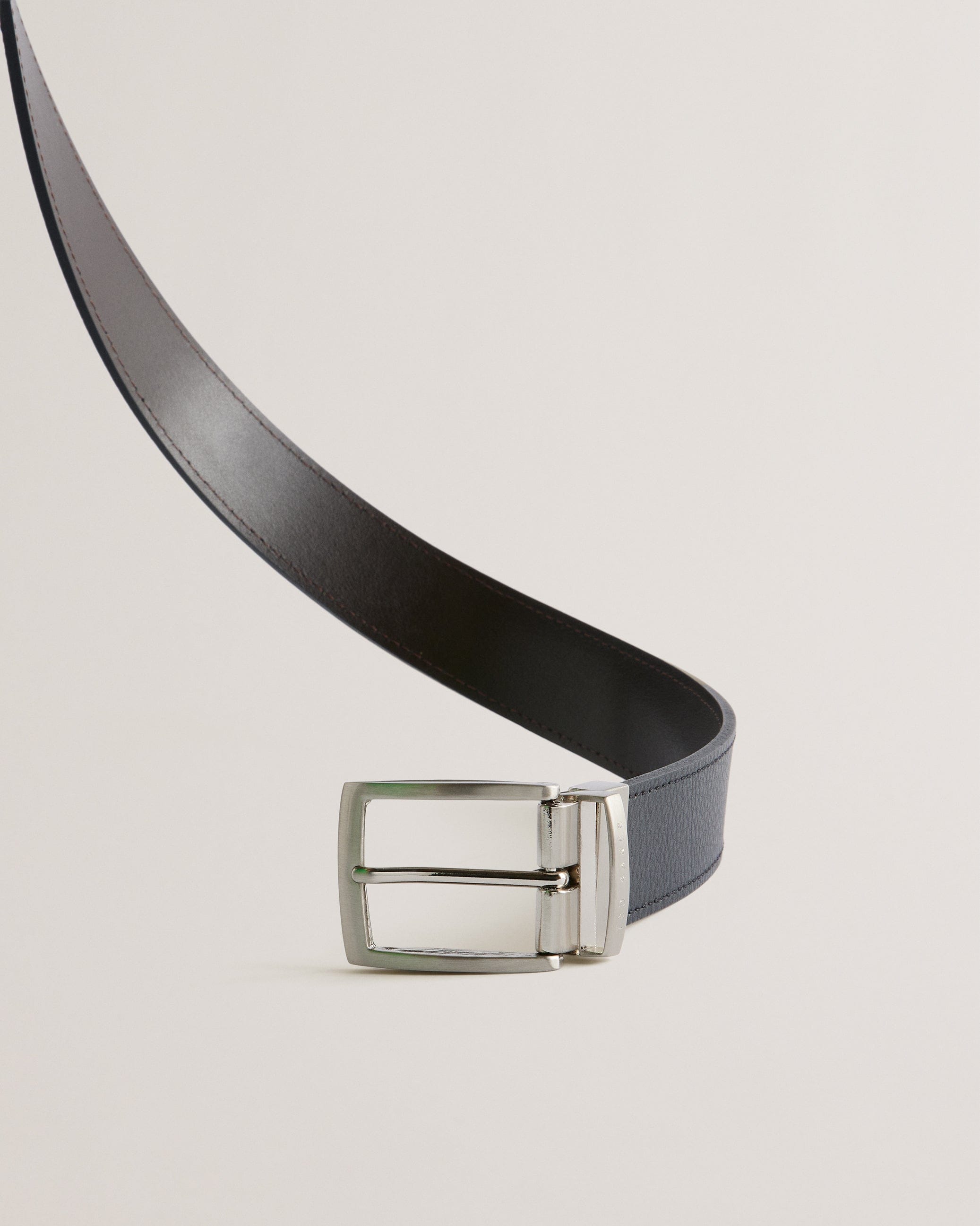 REVERSIBLE Breemer Reversible Leather Belt Black