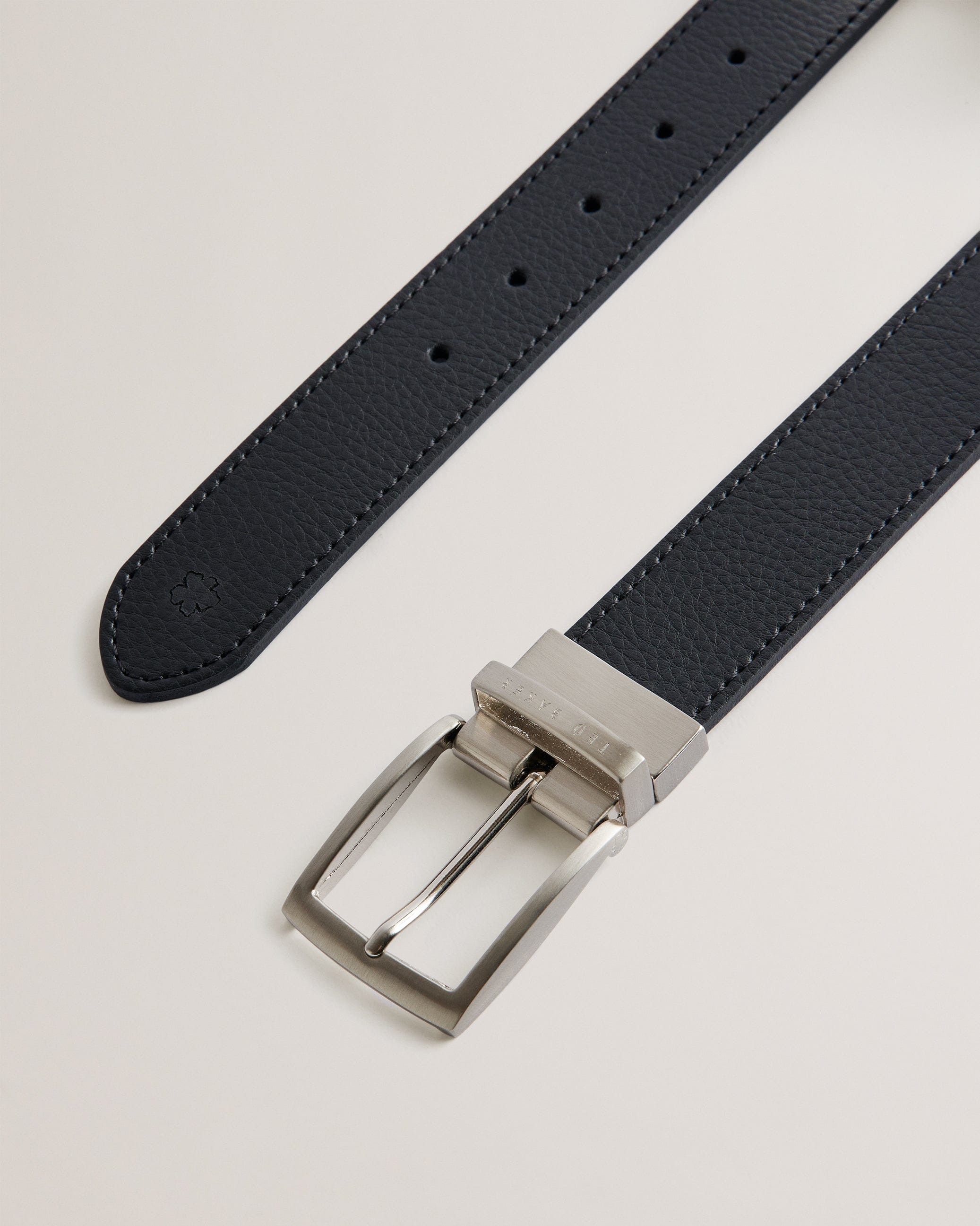 REVERSIBLE Breemer Reversible Leather Belt Black