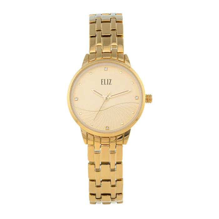 ELIZ ES8919L2GCG Metal Case and Bracelet 3 - Hands Women's Watch