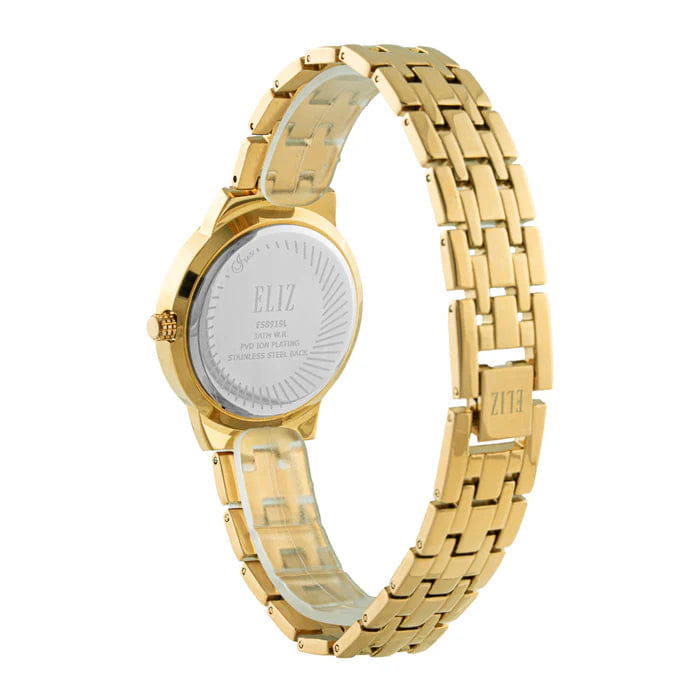 ELIZ ES8919L2GCG Metal Case and Bracelet 3 - Hands Women's Watch