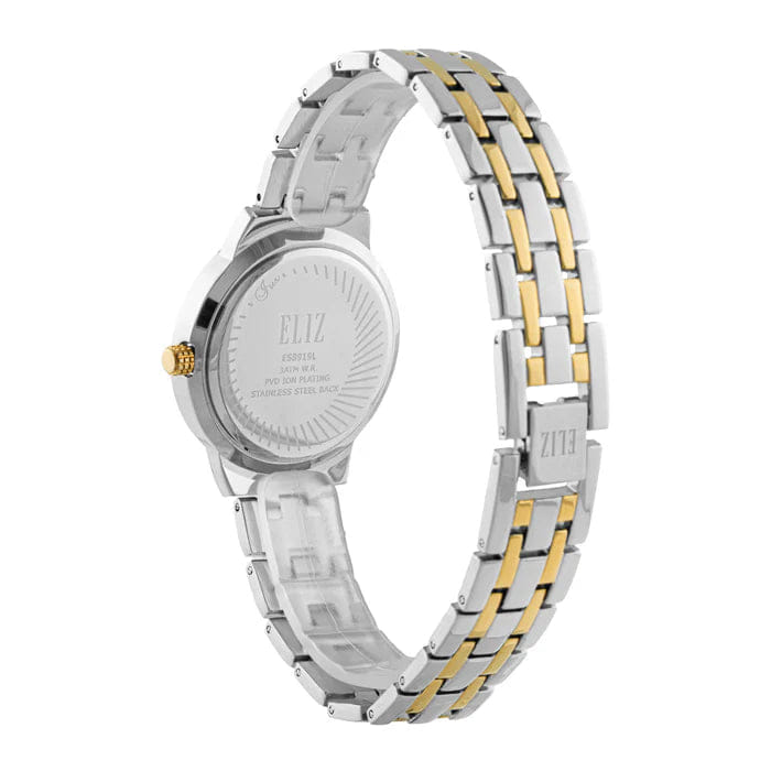 ELIZ ES8919L2TST Metal Case and Bracelet 3 - Hands Women's Watch