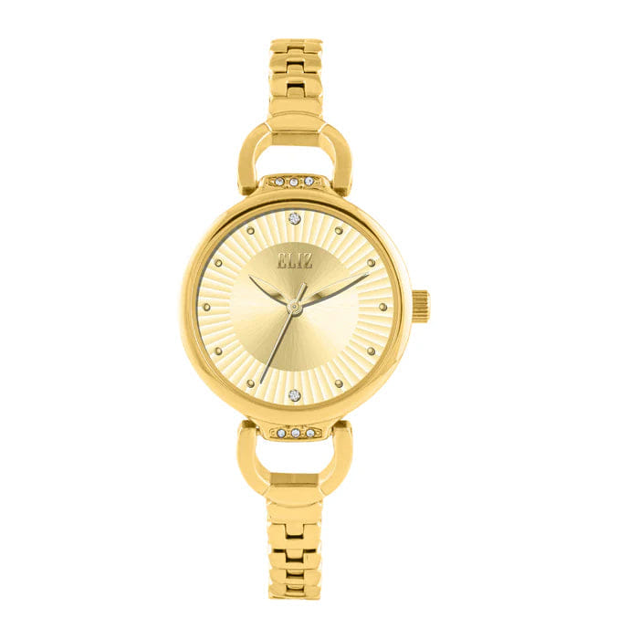 ELIZ ES8932L2GCG Metal Case and Bracelet 3 - Hands Women's Watch