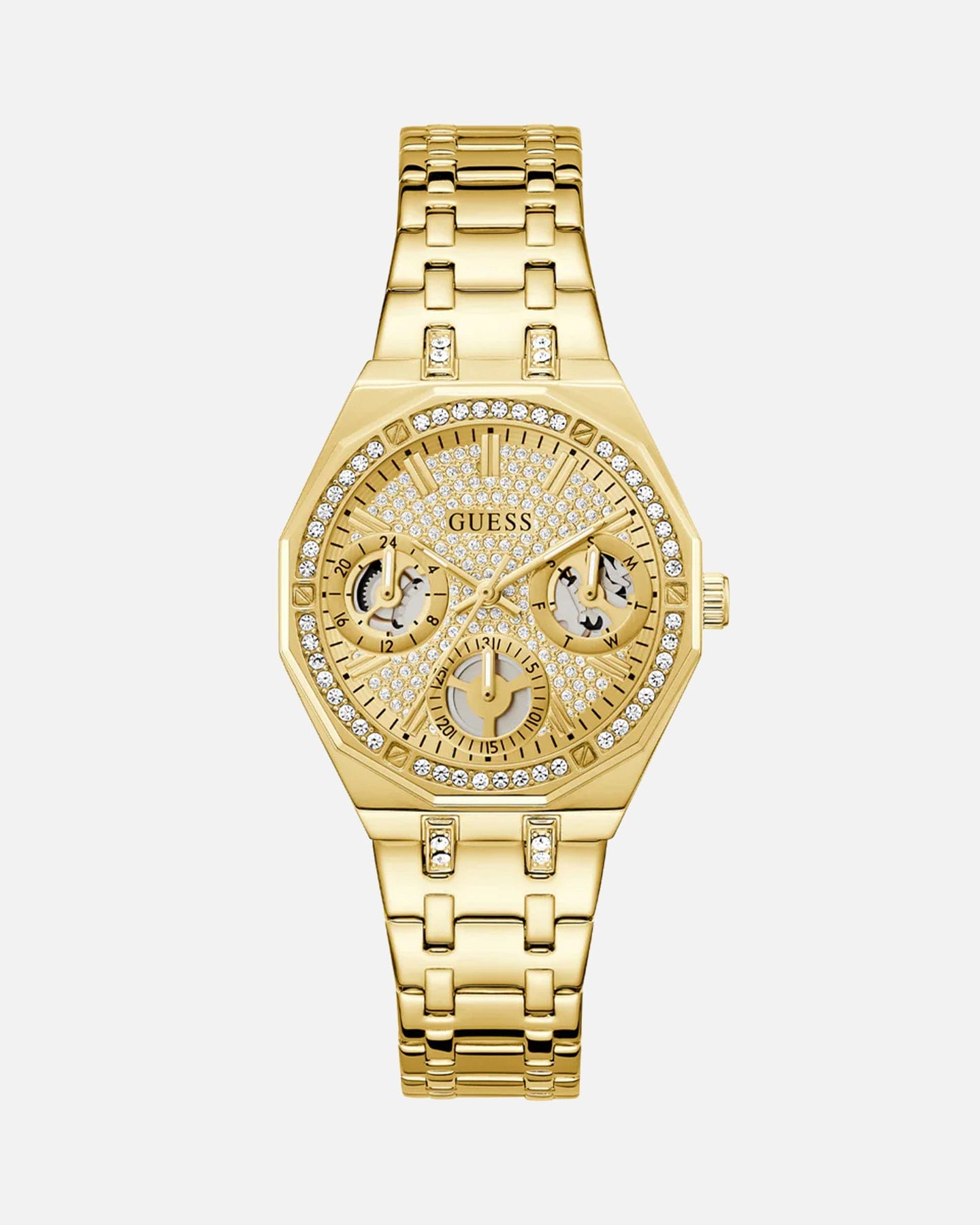 GUESS Mainline Quinn Gold Bracelet Watch Gold