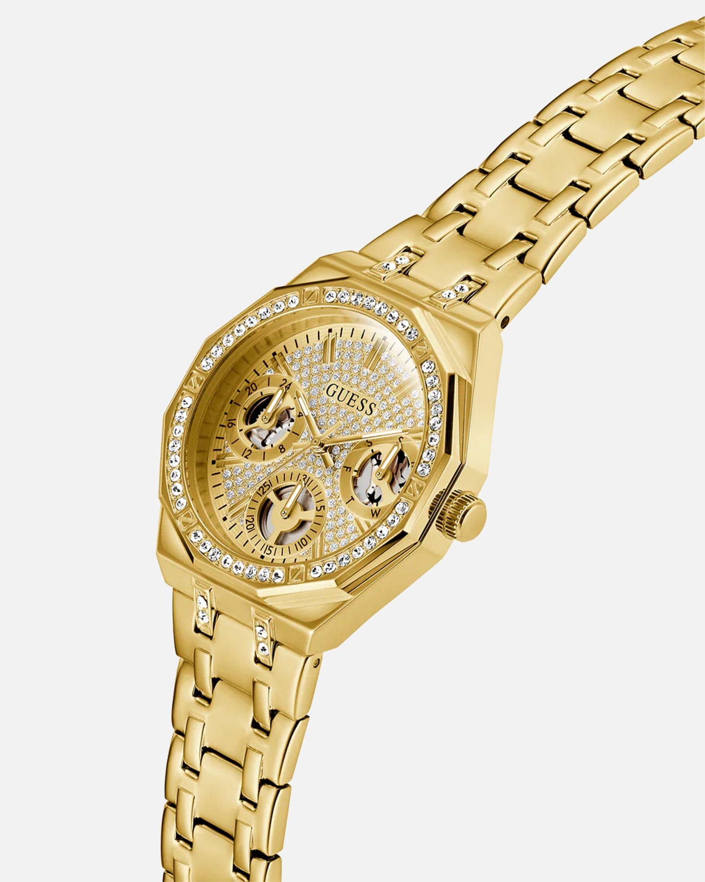 GUESS Mainline Quinn Gold Bracelet Watch Gold