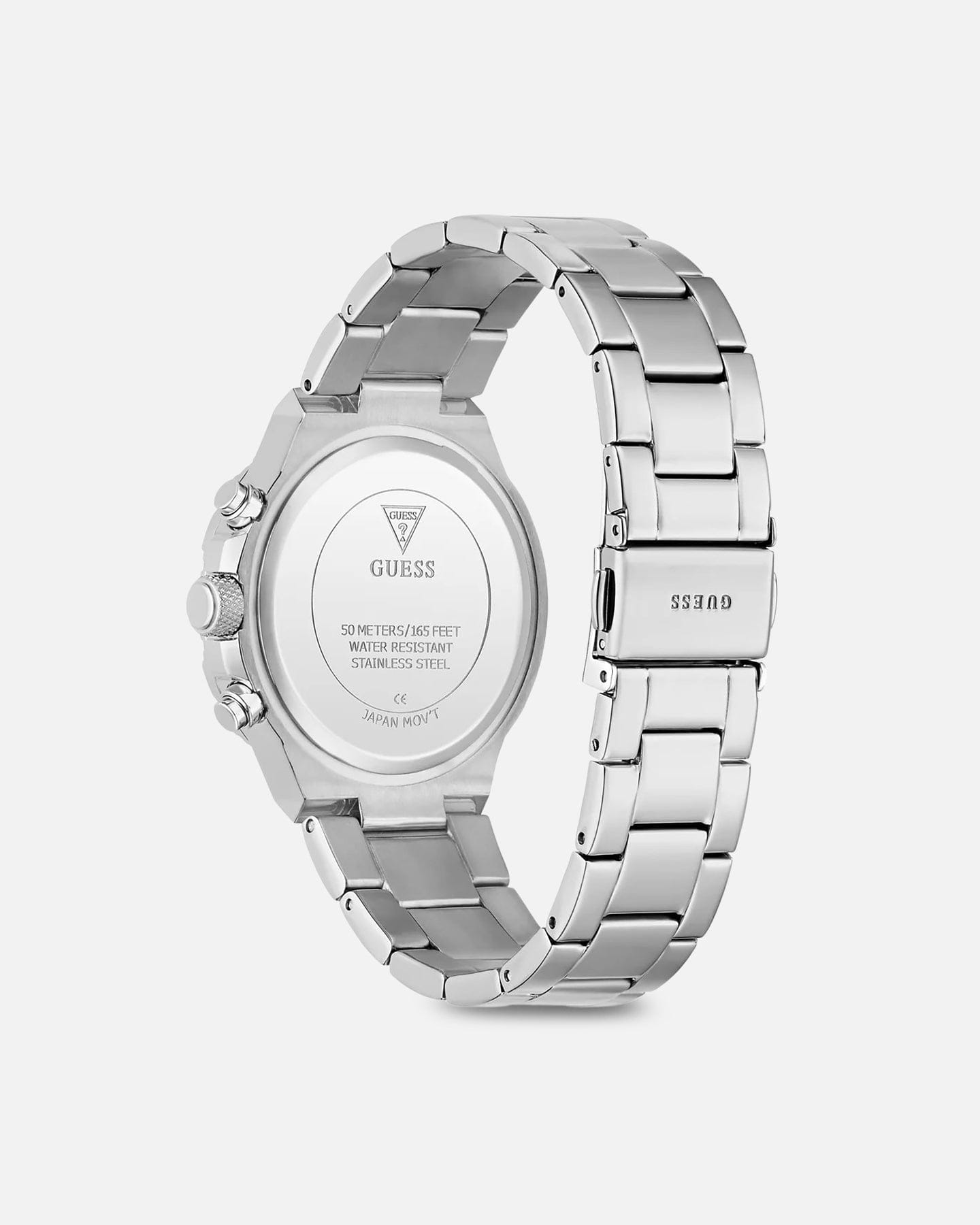 GUESS Mainline Harlow Pink Silver Bracelet Watch Silver