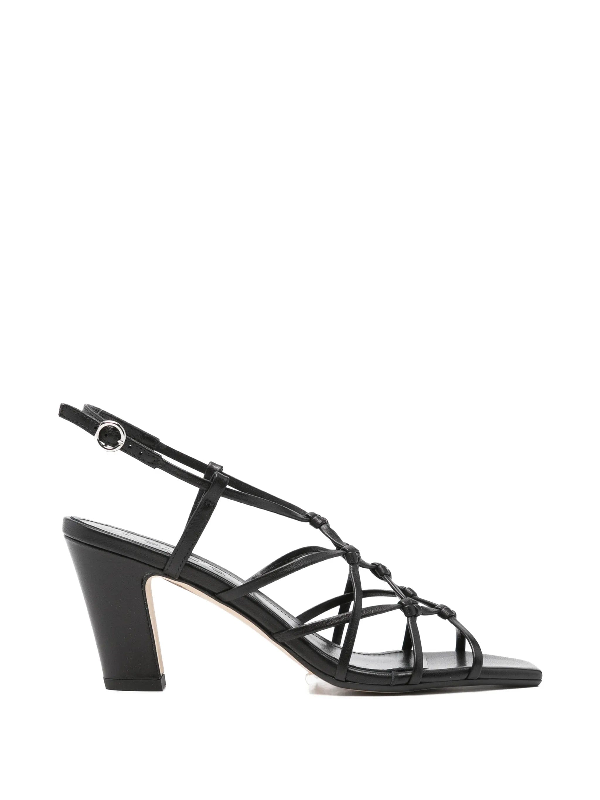 Aeyde Acacia nappa leather heel sandals