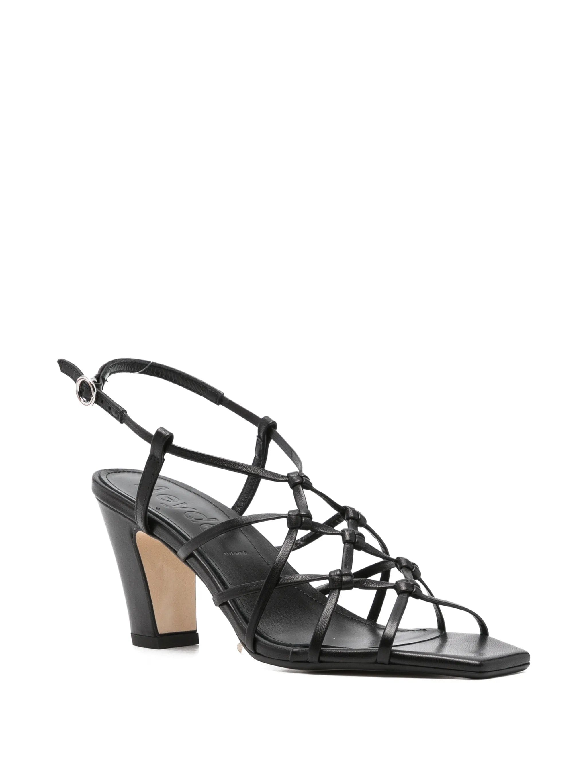 Aeyde Acacia nappa leather heel sandals