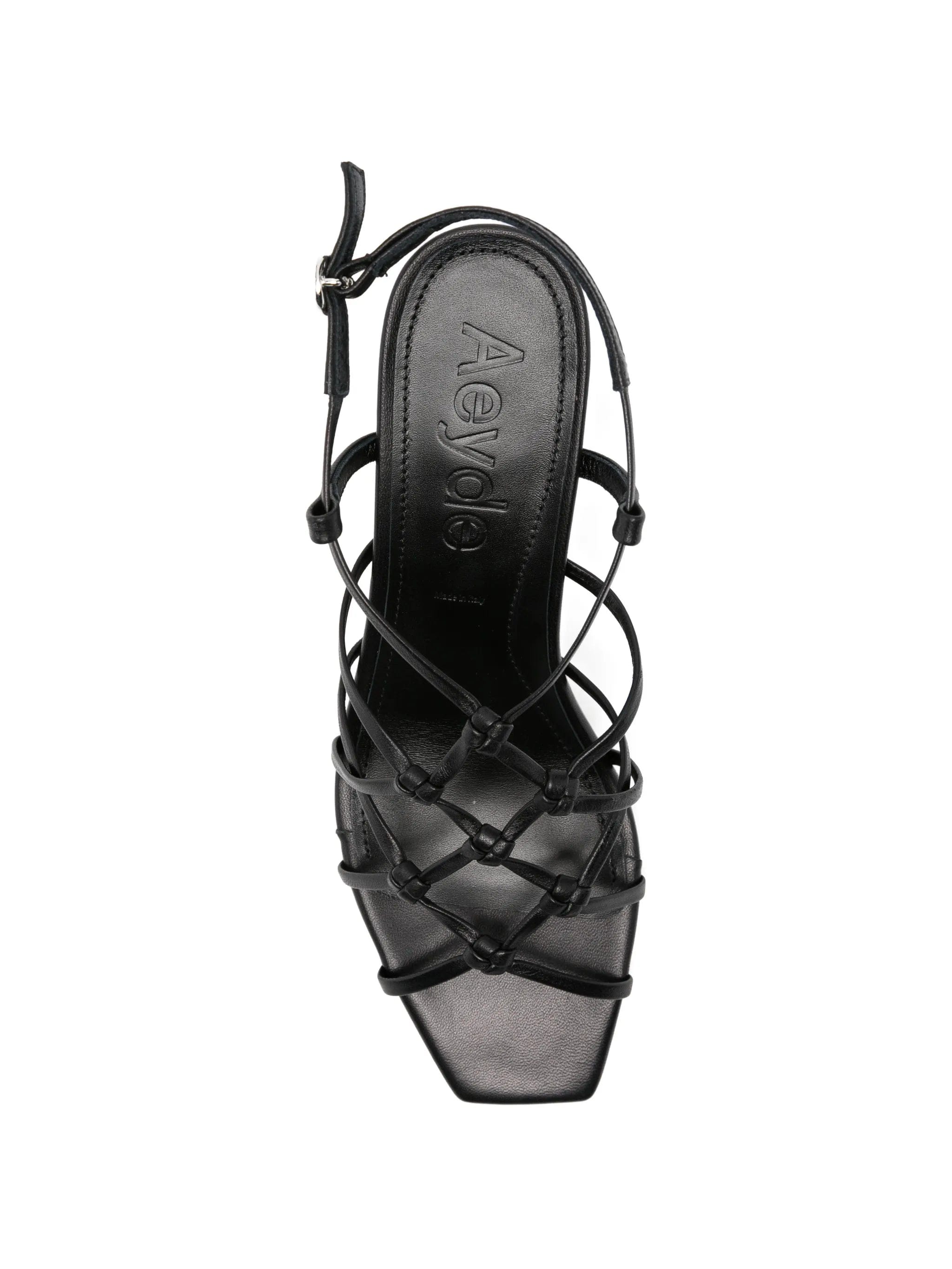 Aeyde Acacia nappa leather heel sandals
