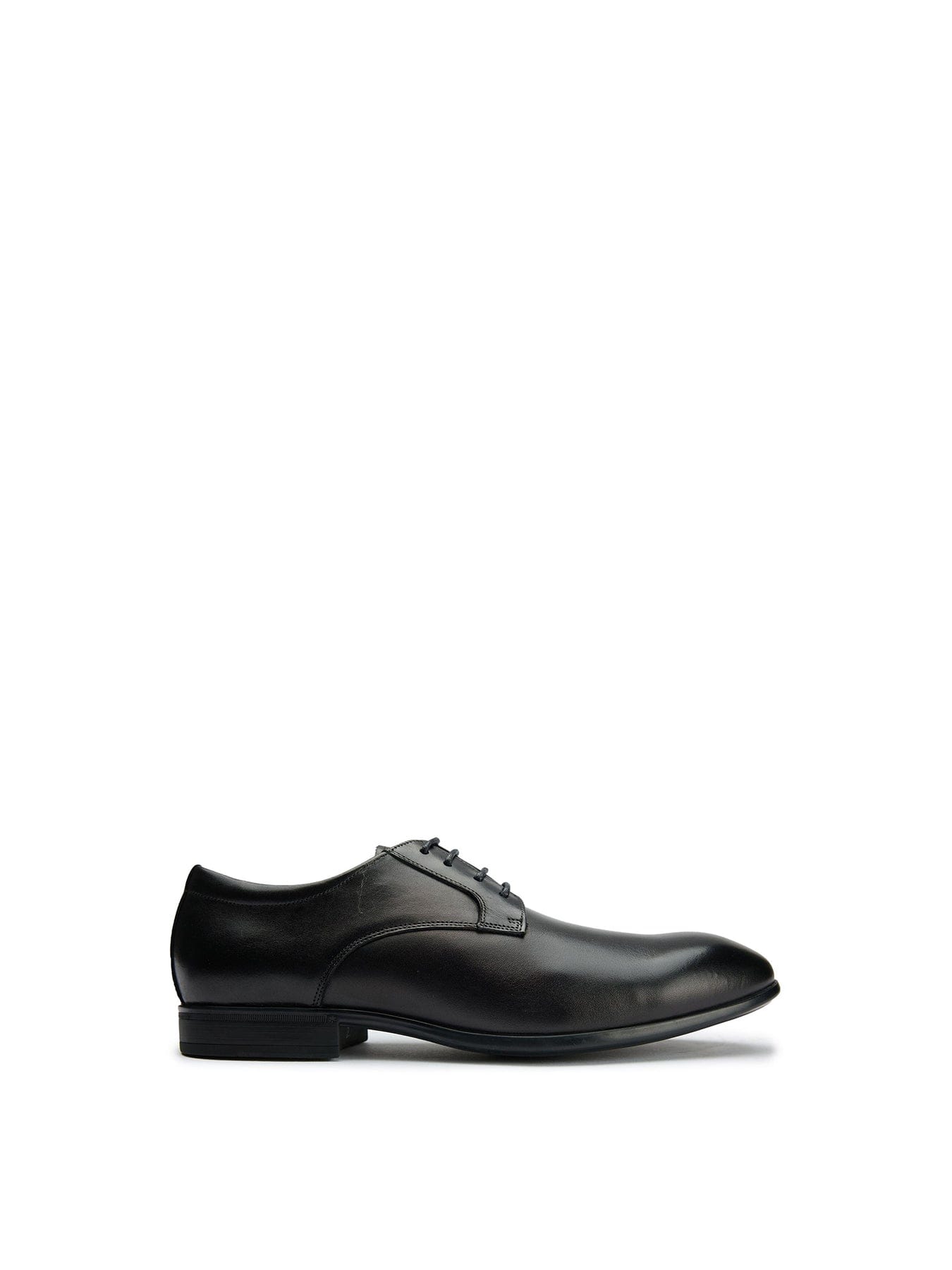 Sole Ldn Wide Fit Derby Leather Shoes Black