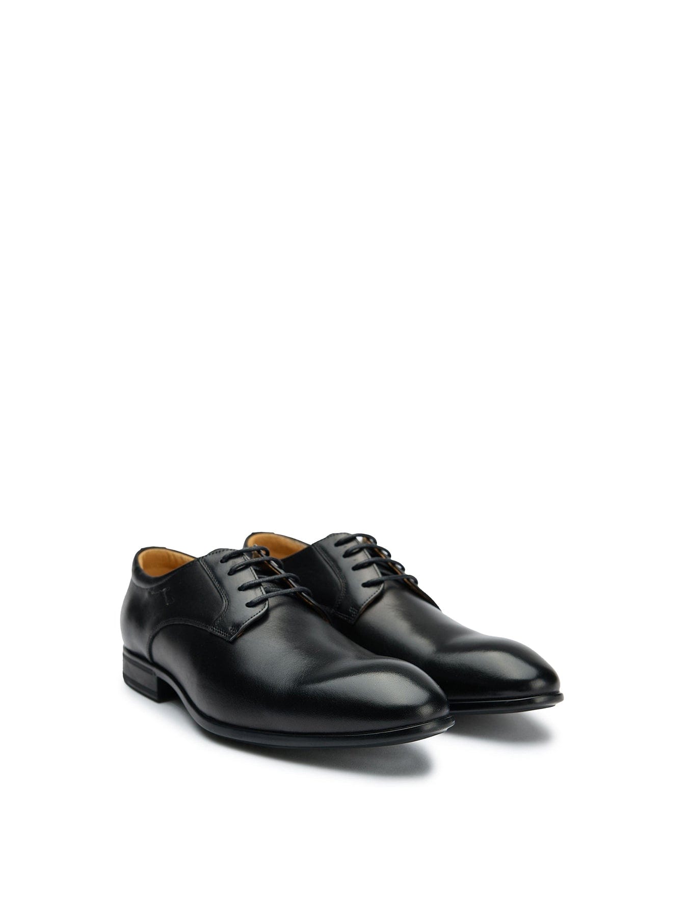 Sole Ldn Wide Fit Derby Leather Shoes Black