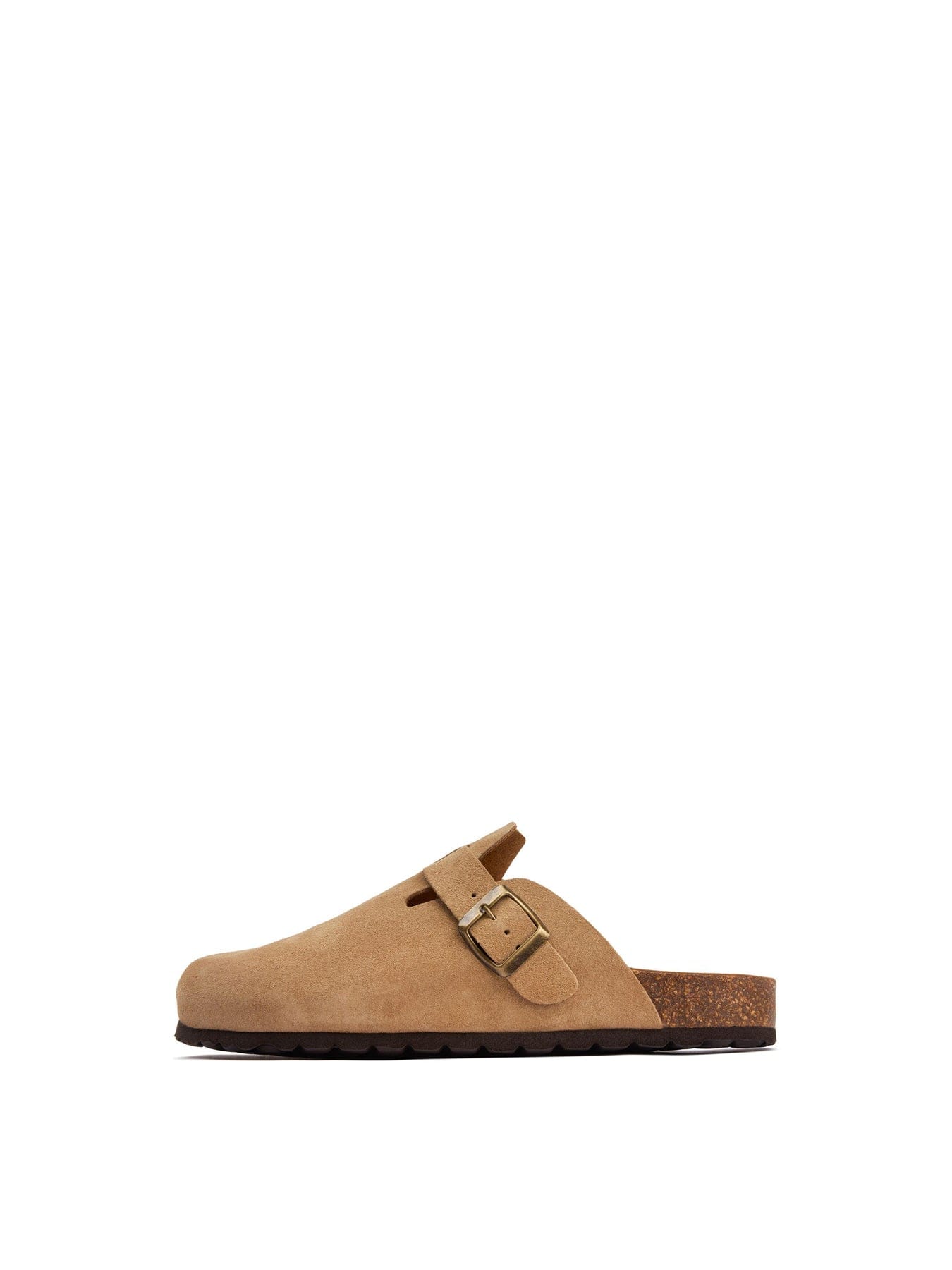 Sole Nye Footbed Suede Mules Brown