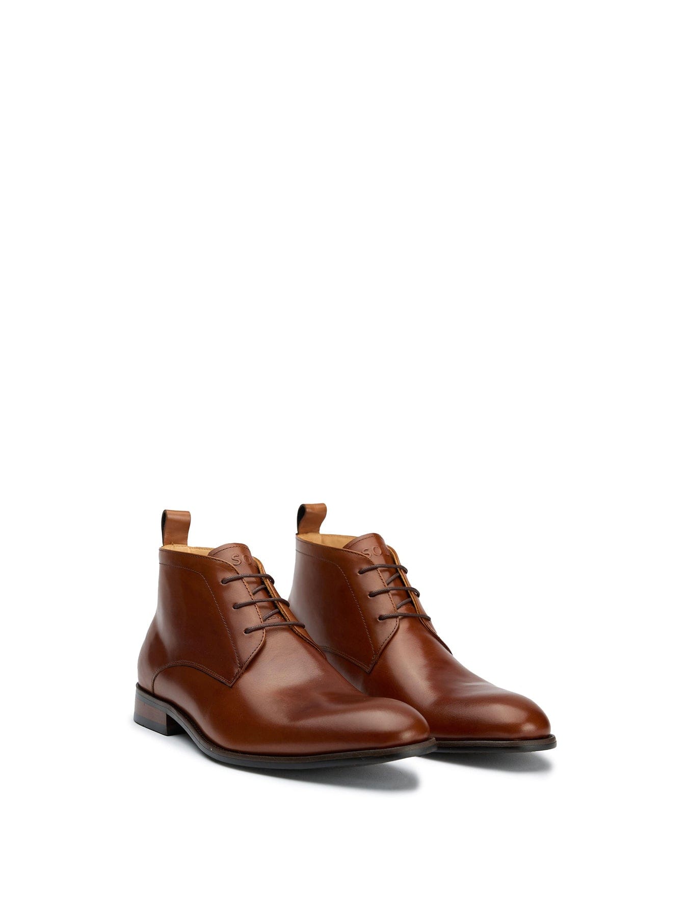 Sole Ldn Firey Chukka Leather Boots Tan