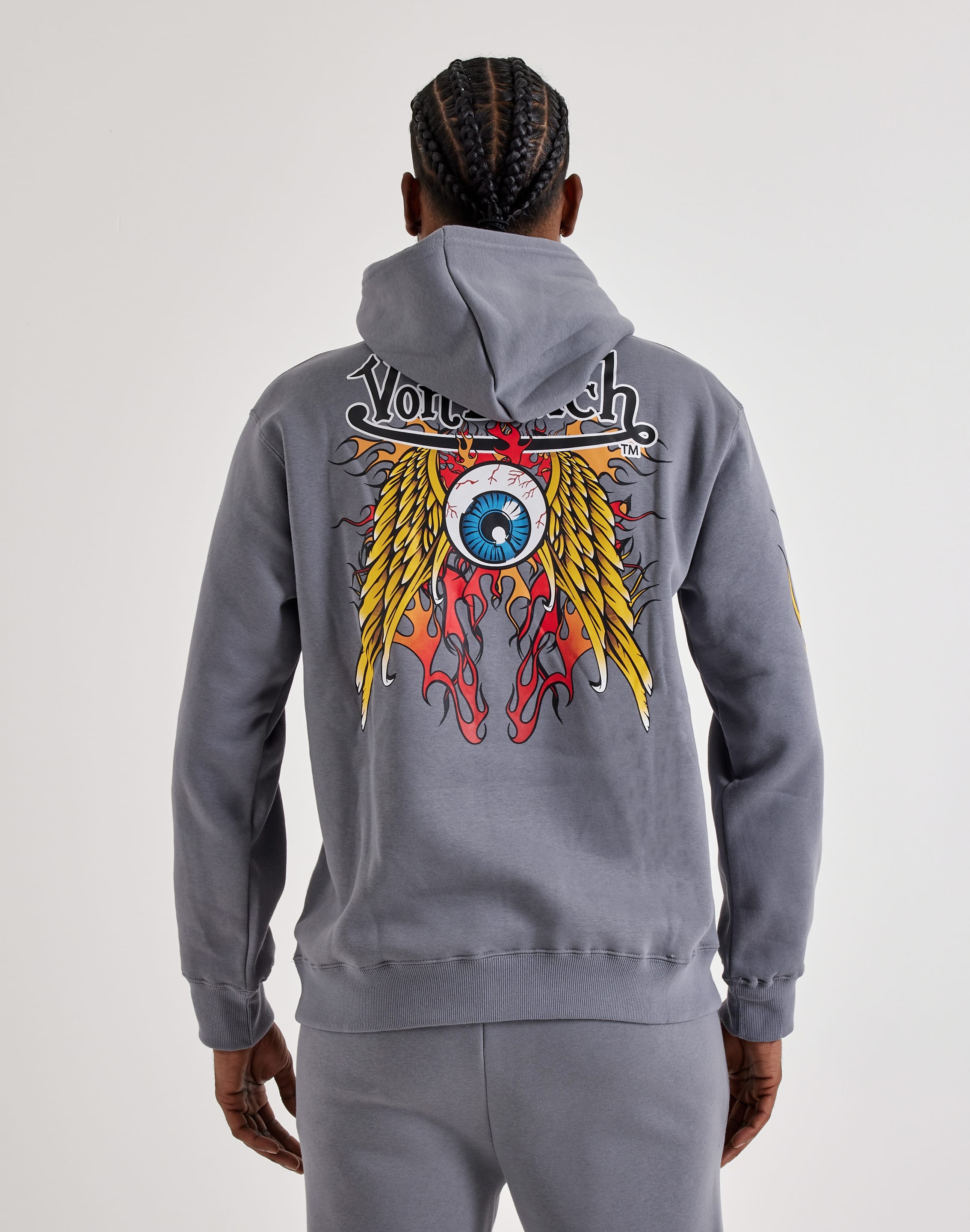Von Dutch Flame Logo Fleece Hoodie