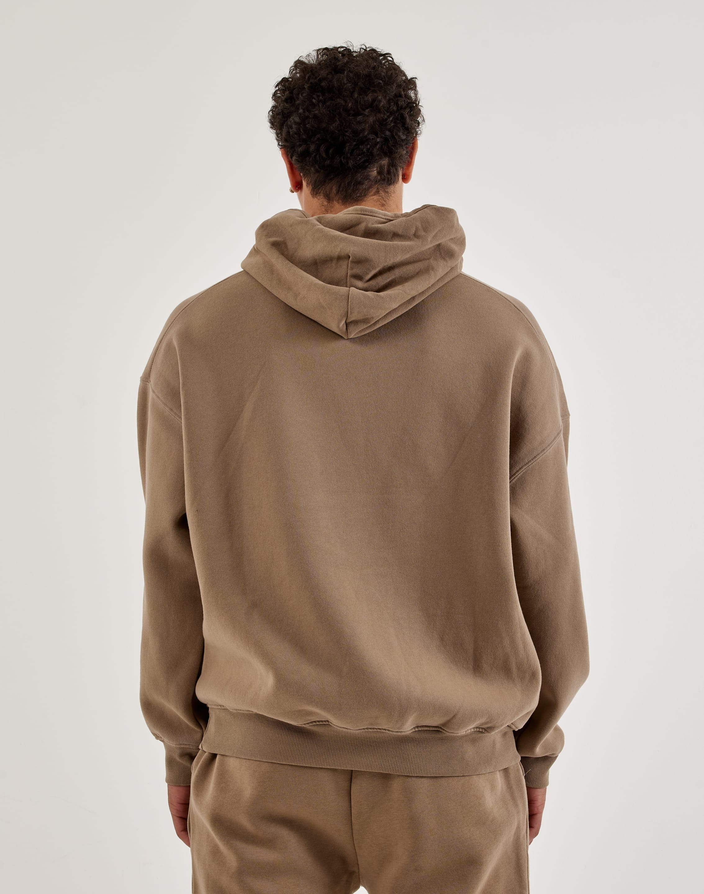 DH Essentials Acid Wash Fleece Pullover Hoodie