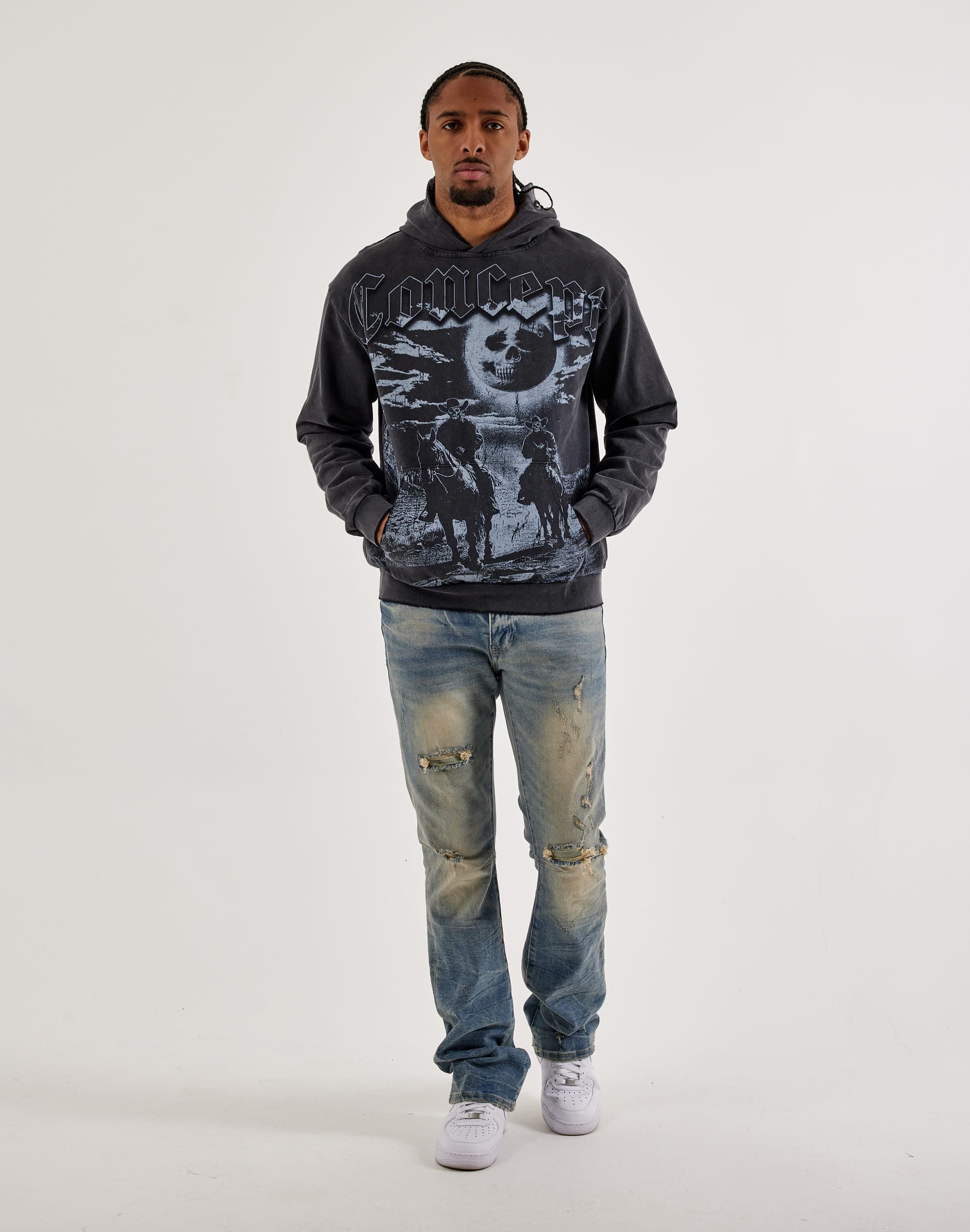Concept Fear No Evil Pullover Fleece Hoodie
